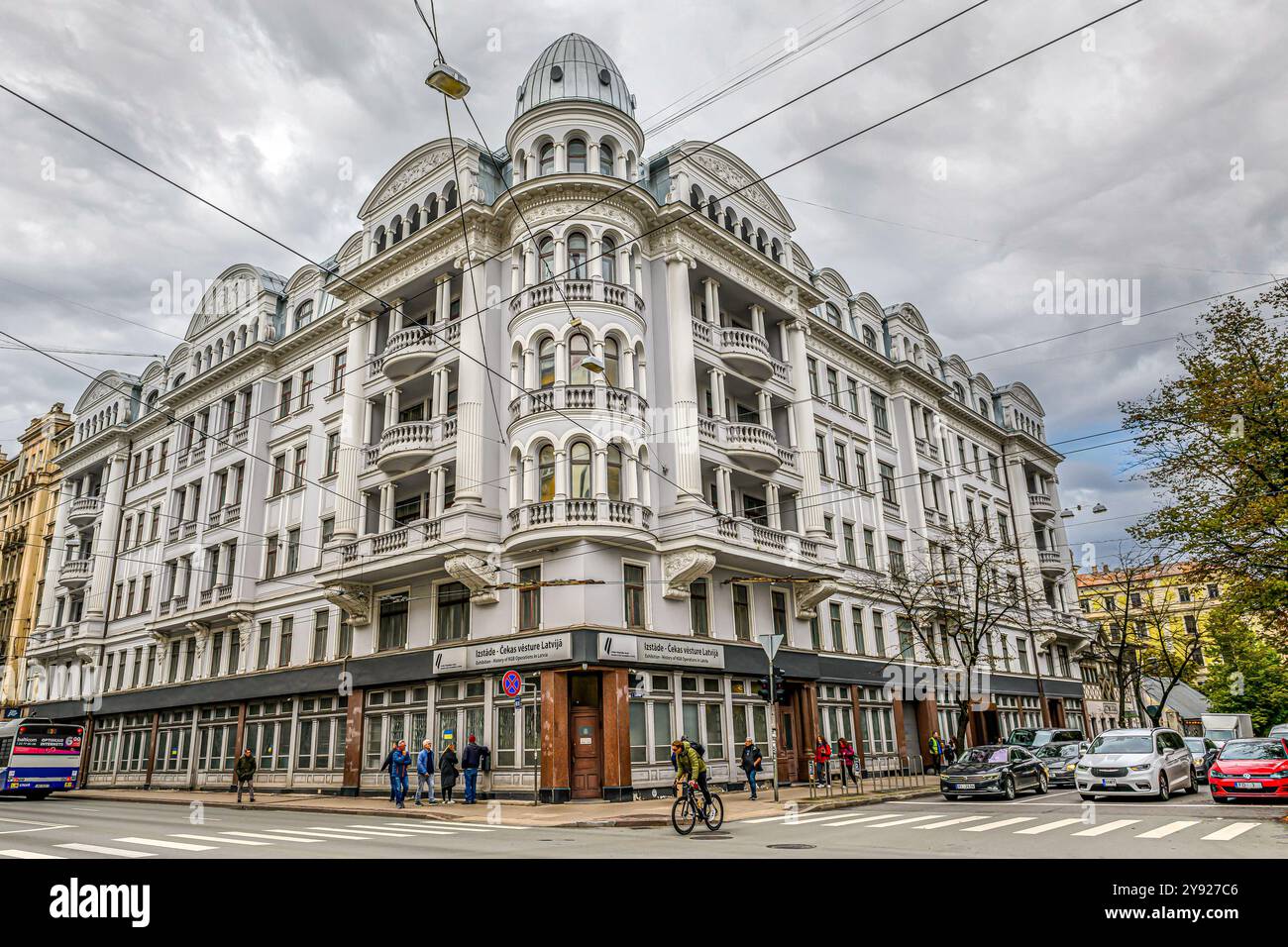 KGB à Riga, Lettonie. Le Cornerhouse Banque D'Images