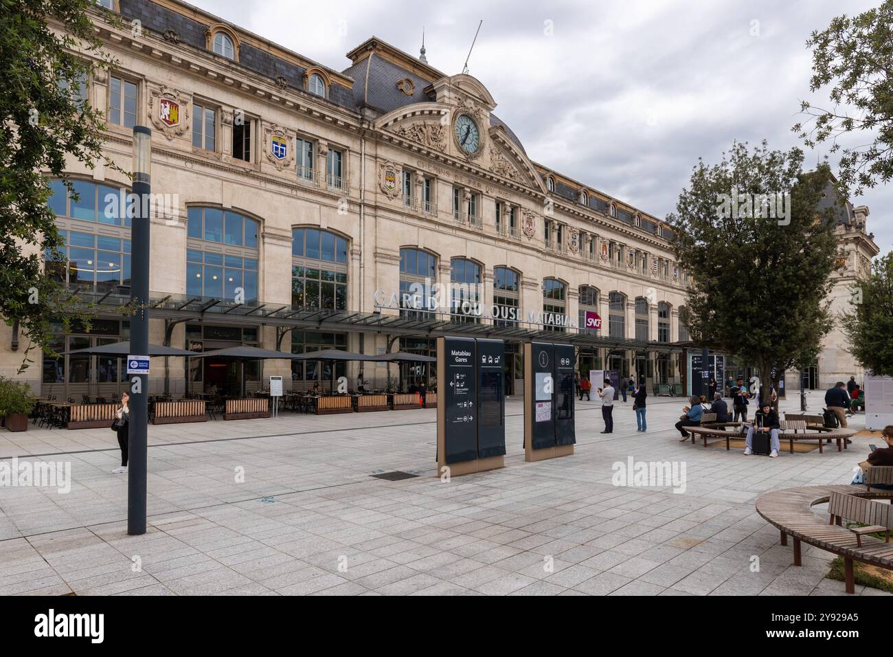 La gare historique de Toulouse, également connue sous le nom de Gare Toulouse Matabiau, est l'une des principales gares desservant le quartier midi-Pyrénées de Fra Banque D'Images