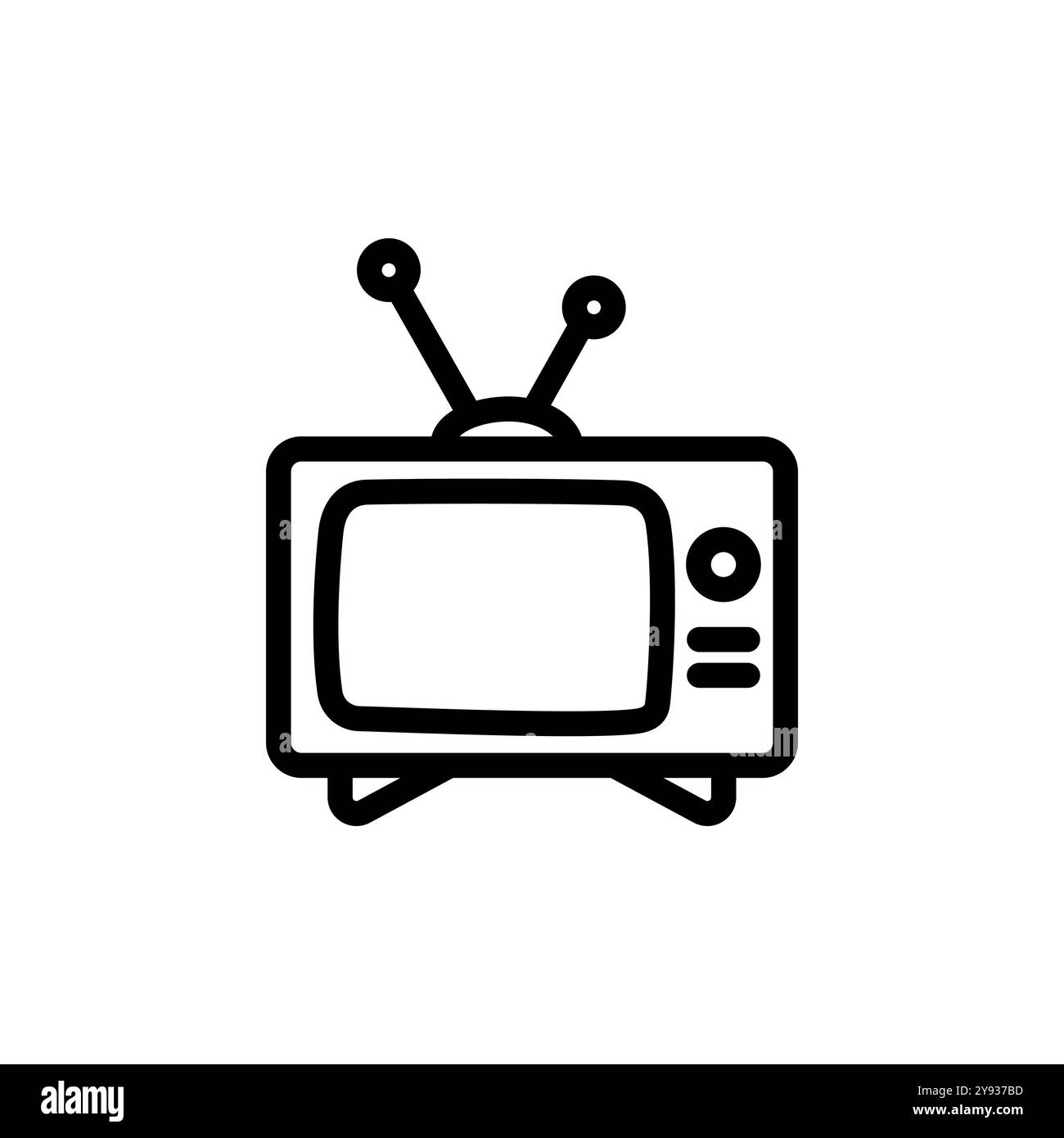 Icône TV rétro. Illustration vectorielle de l'icône Retro TV pour votre conception. Illustration de Vecteur