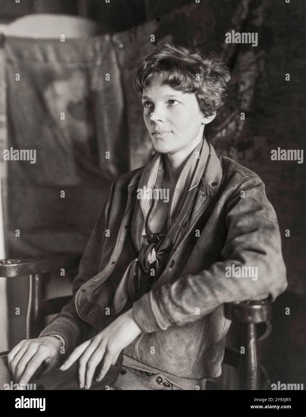 Amelia Earhart (1897-c.2 juillet 1937), portrait photographié par Peter A Juley, vers 1932 Banque D'Images