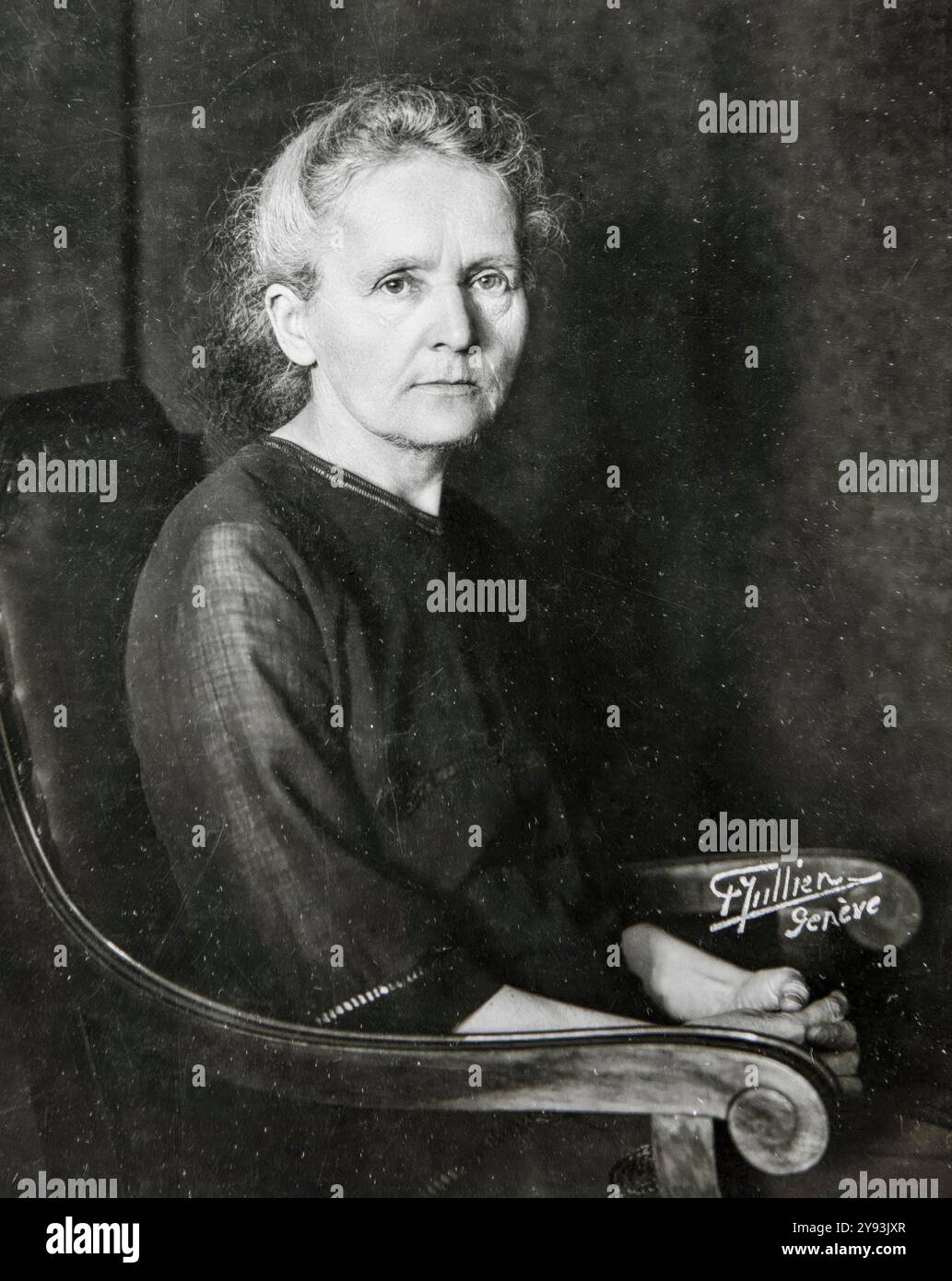 Marie Curie (1867-1934), portrait de Frank Henri Jullien, 1922-1930 Banque D'Images