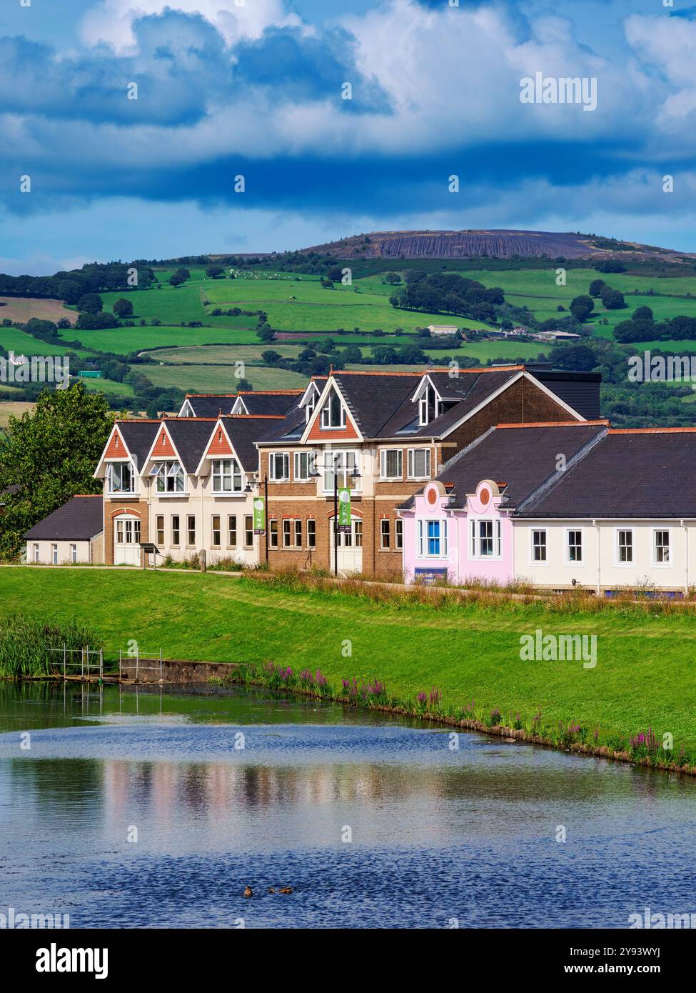 Paysage urbain de Caerphilly, Gwent, pays de Galles, Royaume-Uni, Europe Banque D'Images