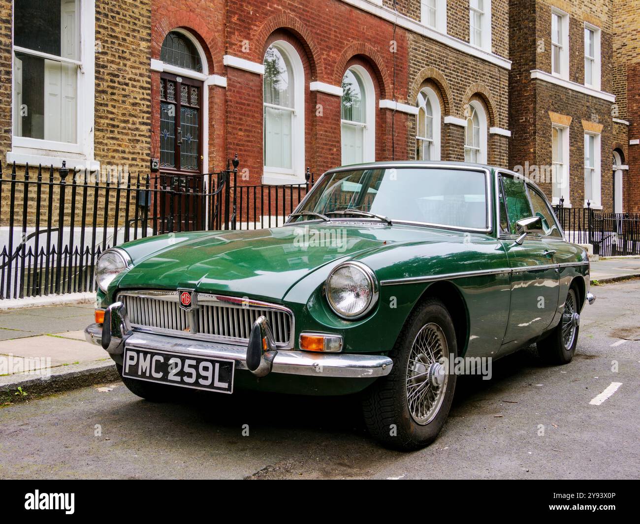 Vintage MG voiture, Greenwich, Londres, Angleterre, Royaume-Uni, Europe Banque D'Images