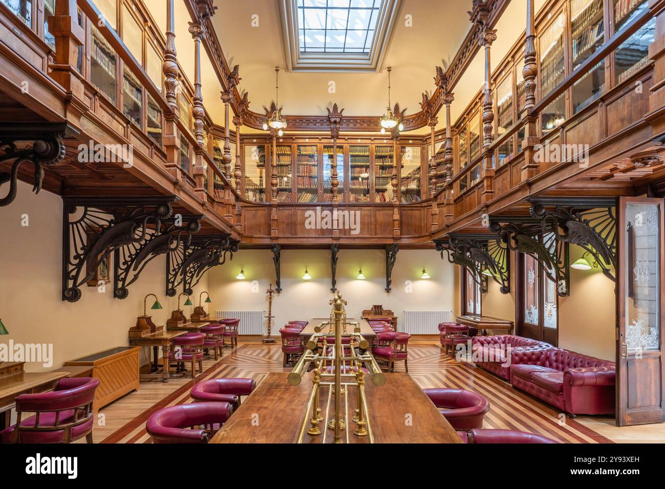 Bibliothèque anglaise, Real Casino, Murcie, communauté autonome de Murcie, Espagne, Europe Banque D'Images
