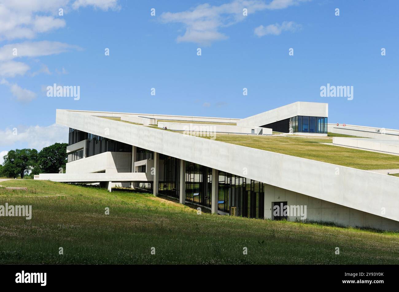 Musée Moesgaard (MOMU), Henning Larsen architectes, musée d'archéologie et d'ethnographie, Hojbjerg, banlieue d'Aarhus, péninsule du Jutland, Danemark Banque D'Images