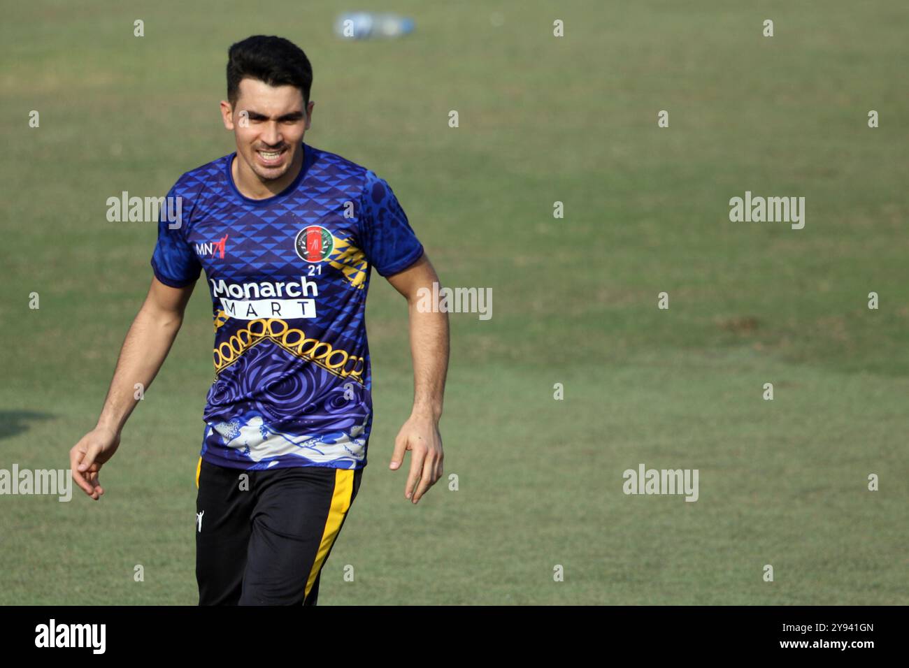 Rahmanullah Gurbaz pendant Afghanistan One Day International Team (ODI) assiste à une séance d'entraînement au stade de cricket Zahur Ahmed, Chattogram, Bangla Banque D'Images