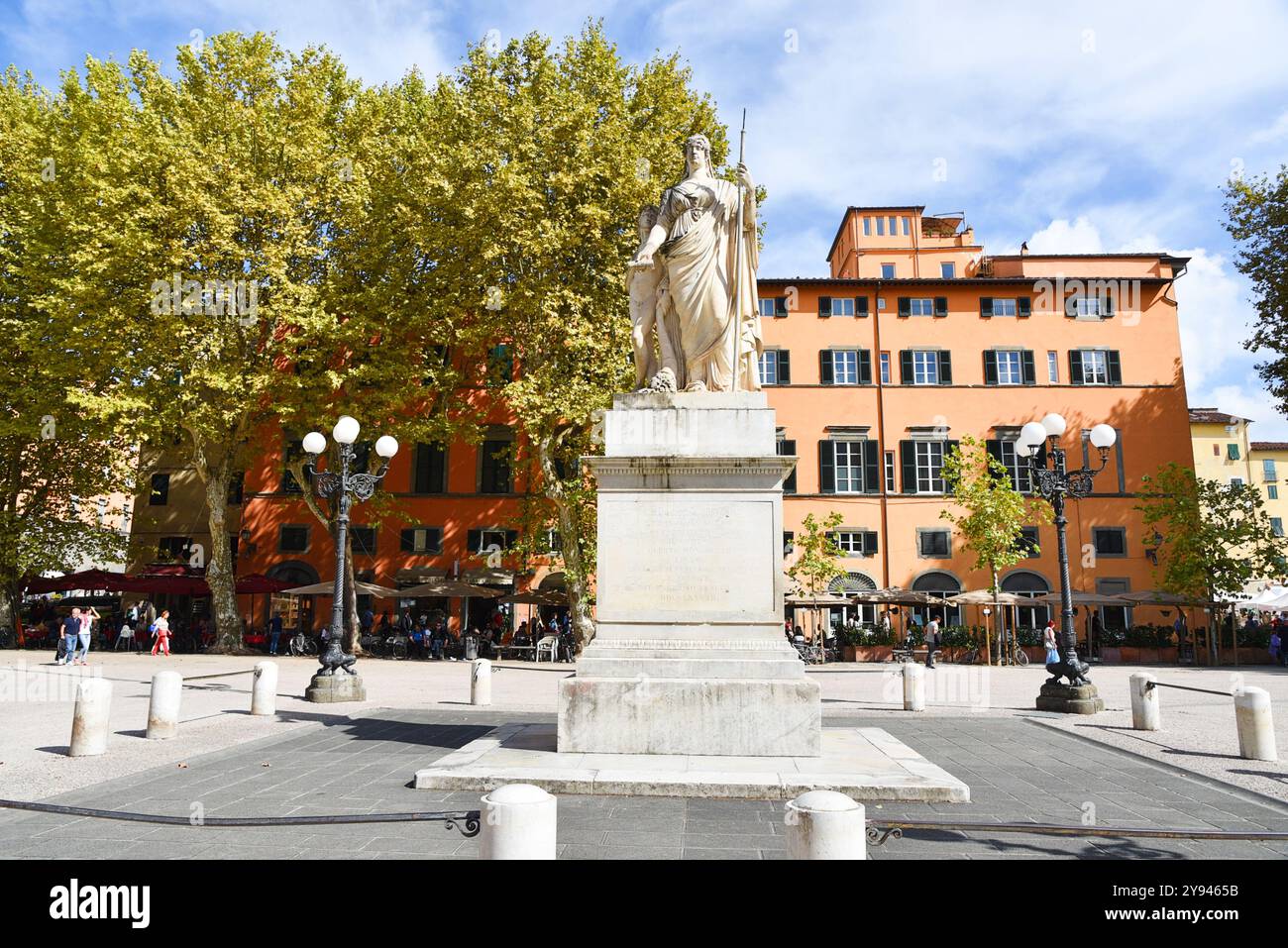 Lucques, Italie. 15 septembre 2024. Les vieilles rues et les places de Lucques en Toscane, Italie. Photo de haute qualité Banque D'Images