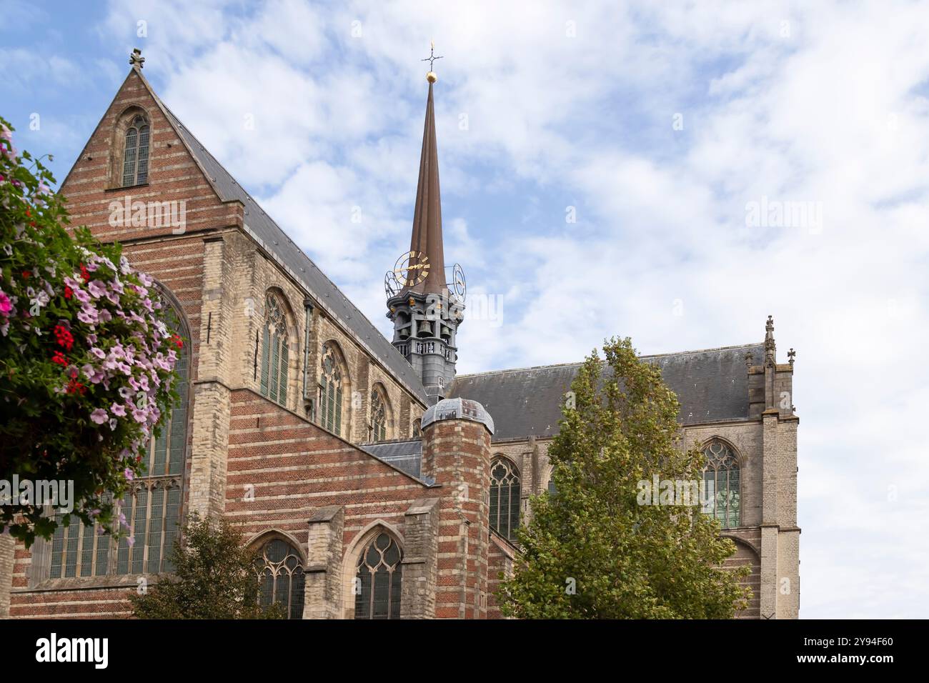 Église Marie-Madeleine - Maria Magdalenakerk, sur la place dans le centre de Goes dans la province de Zélande. Banque D'Images
