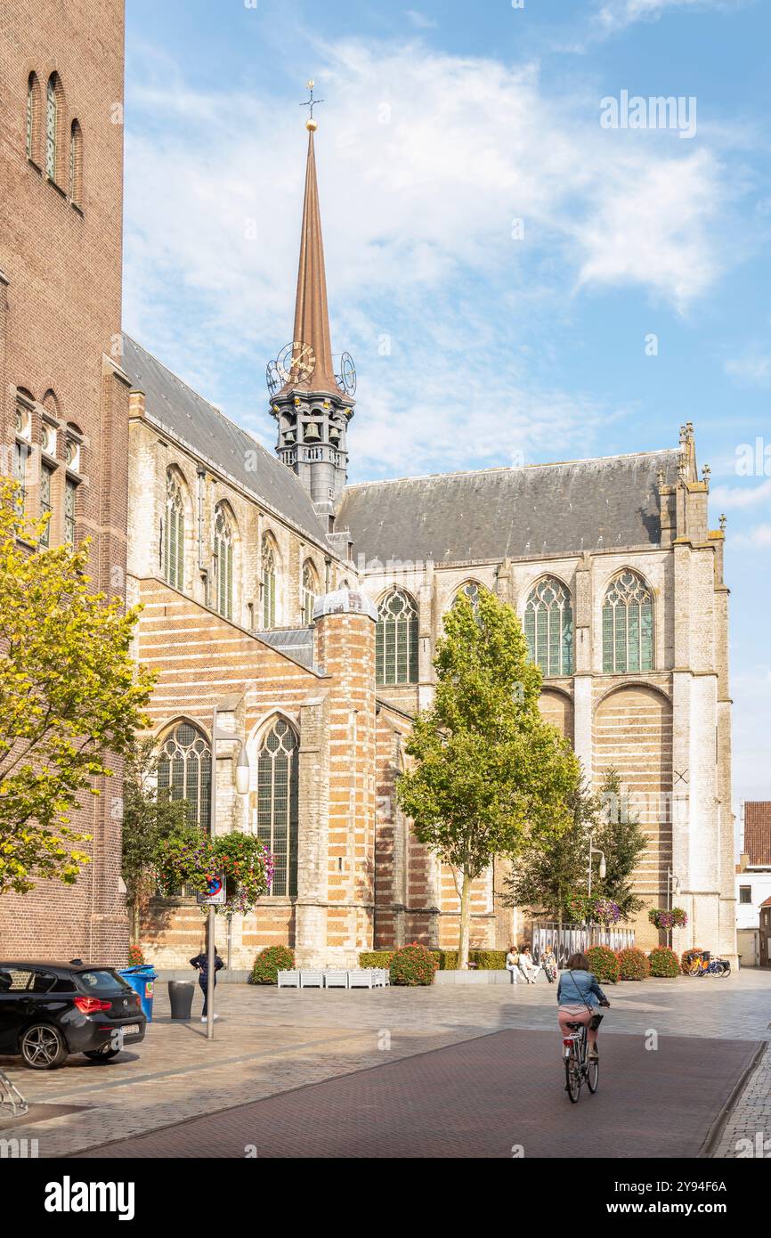 Église Marie-Madeleine (néerlandais : Maria Magdalenakerk) sur la place dans le centre de Goes dans la province de Zélande. Banque D'Images