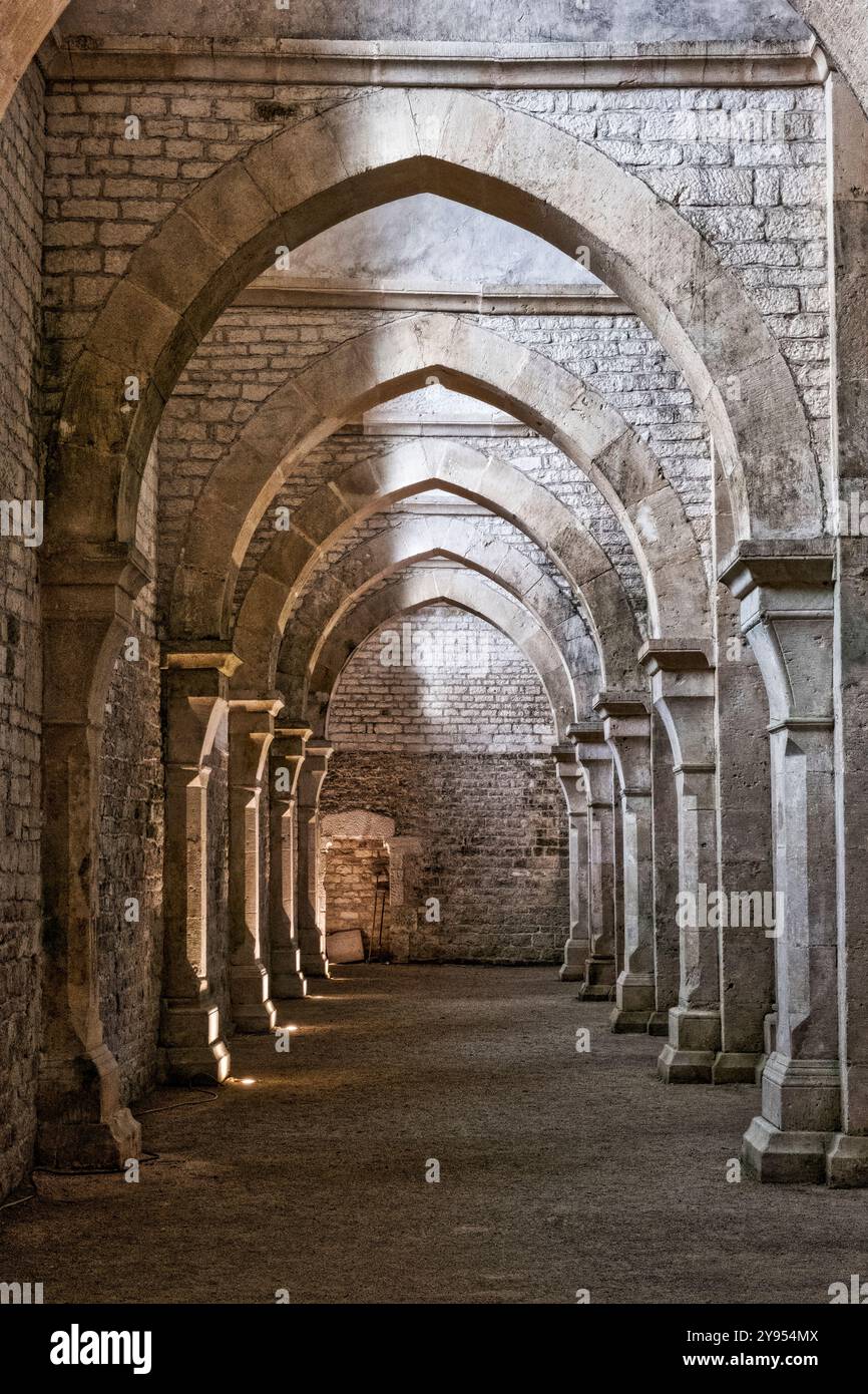 Abbaye de Fontenay, Bourgogne, France, Europe Banque D'Images