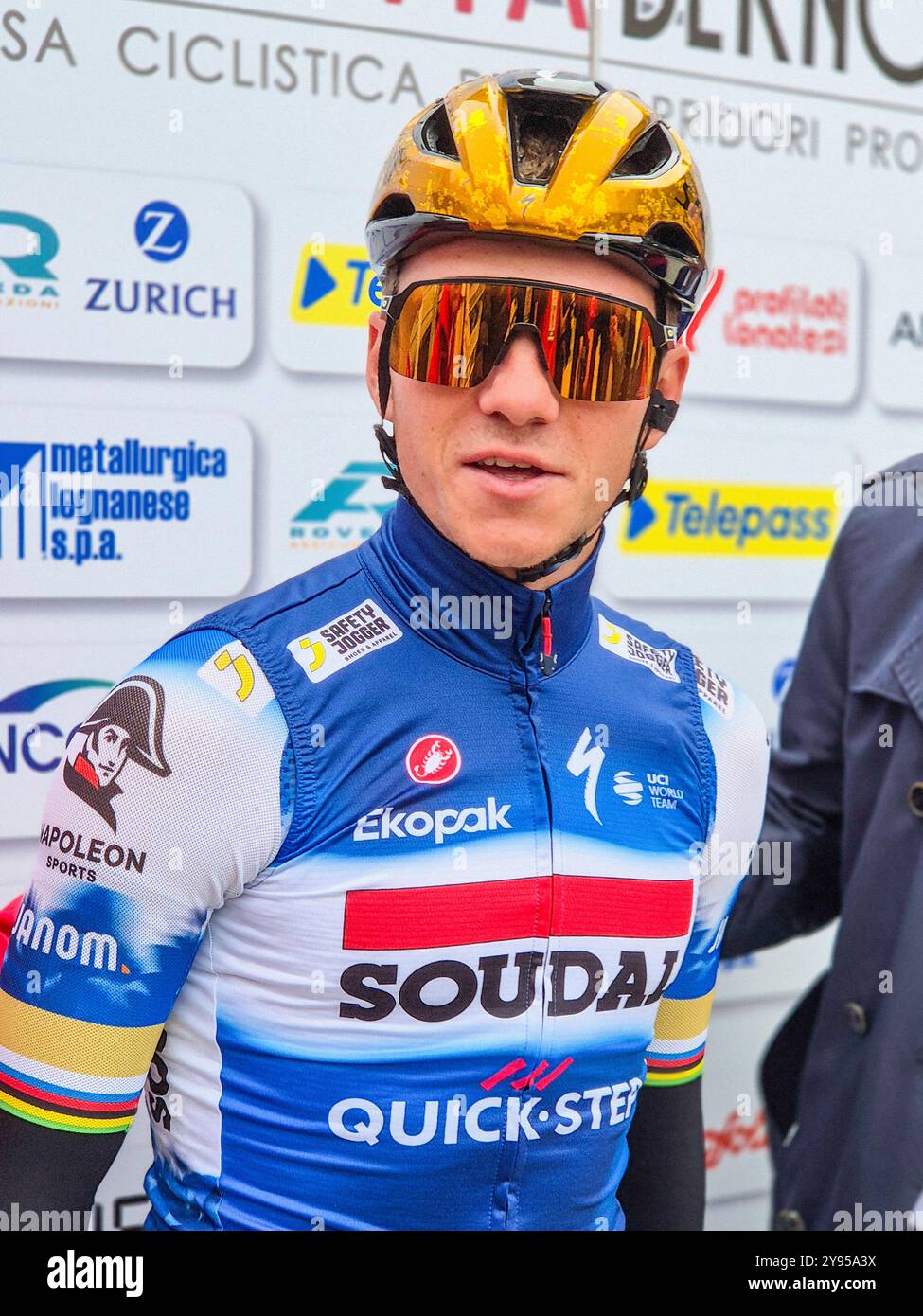 Italie, Legnano, Coppa Bernocchi 2024, Champion Olympique Remco Evenepoel Banque D'Images