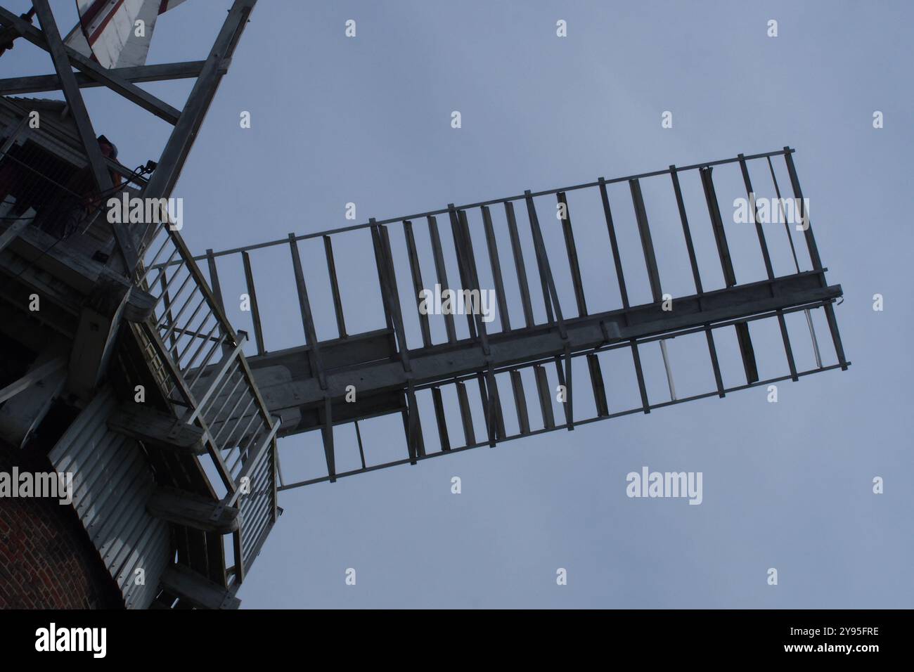 Une vue de Horsey Windpump un travail restauré, mill. Norfolk, Angleterre, Royaume-Uni Banque D'Images