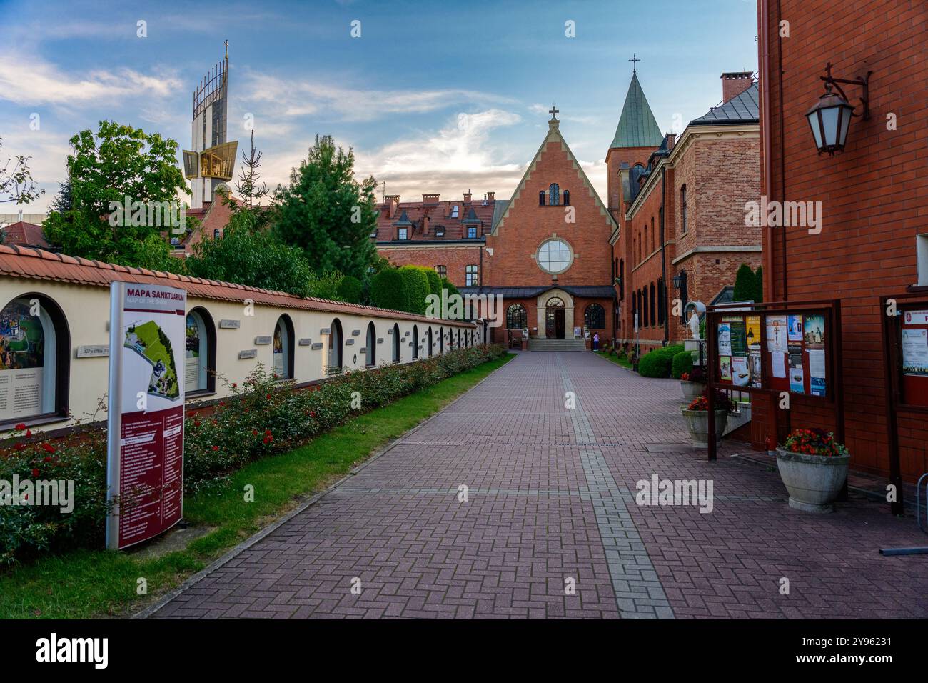 Le couvent des Sœurs de notre-Dame de la Miséricorde à Cracovie, Pologne. Banque D'Images