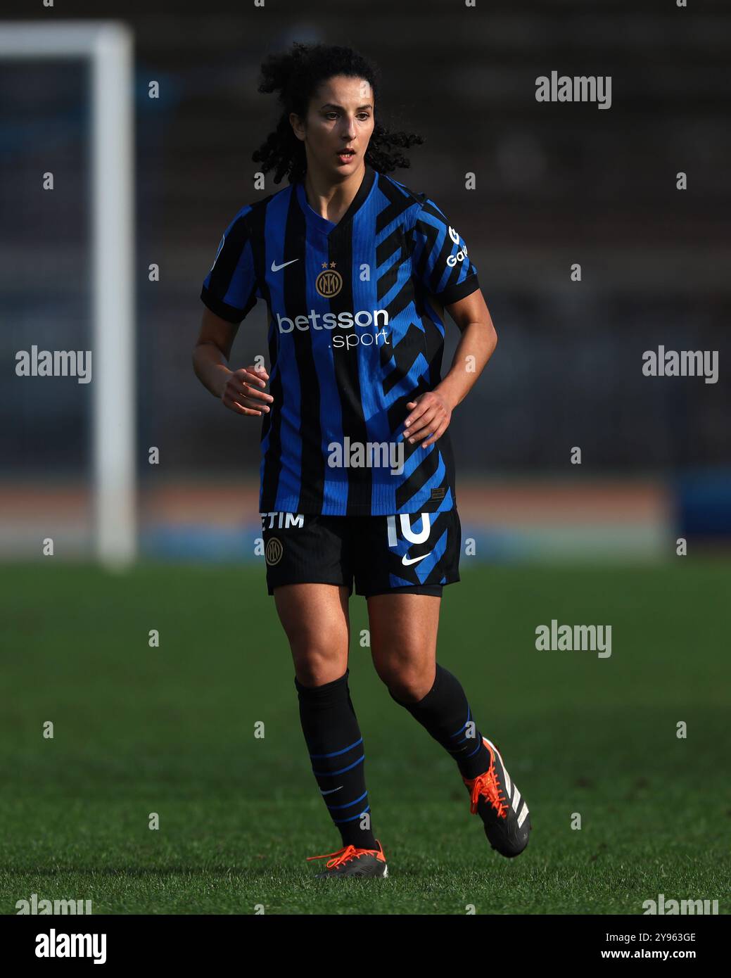 Milan, Italie. 5 octobre 2024. Ghoutia Karchouni du FC Internazionale lors du match de Serie A Femminile à l'Arena Civica Gianni Brera, Milan. Le crédit photo devrait se lire : Jonathan Moscrop/Sportimage crédit : Sportimage Ltd/Alamy Live News Banque D'Images