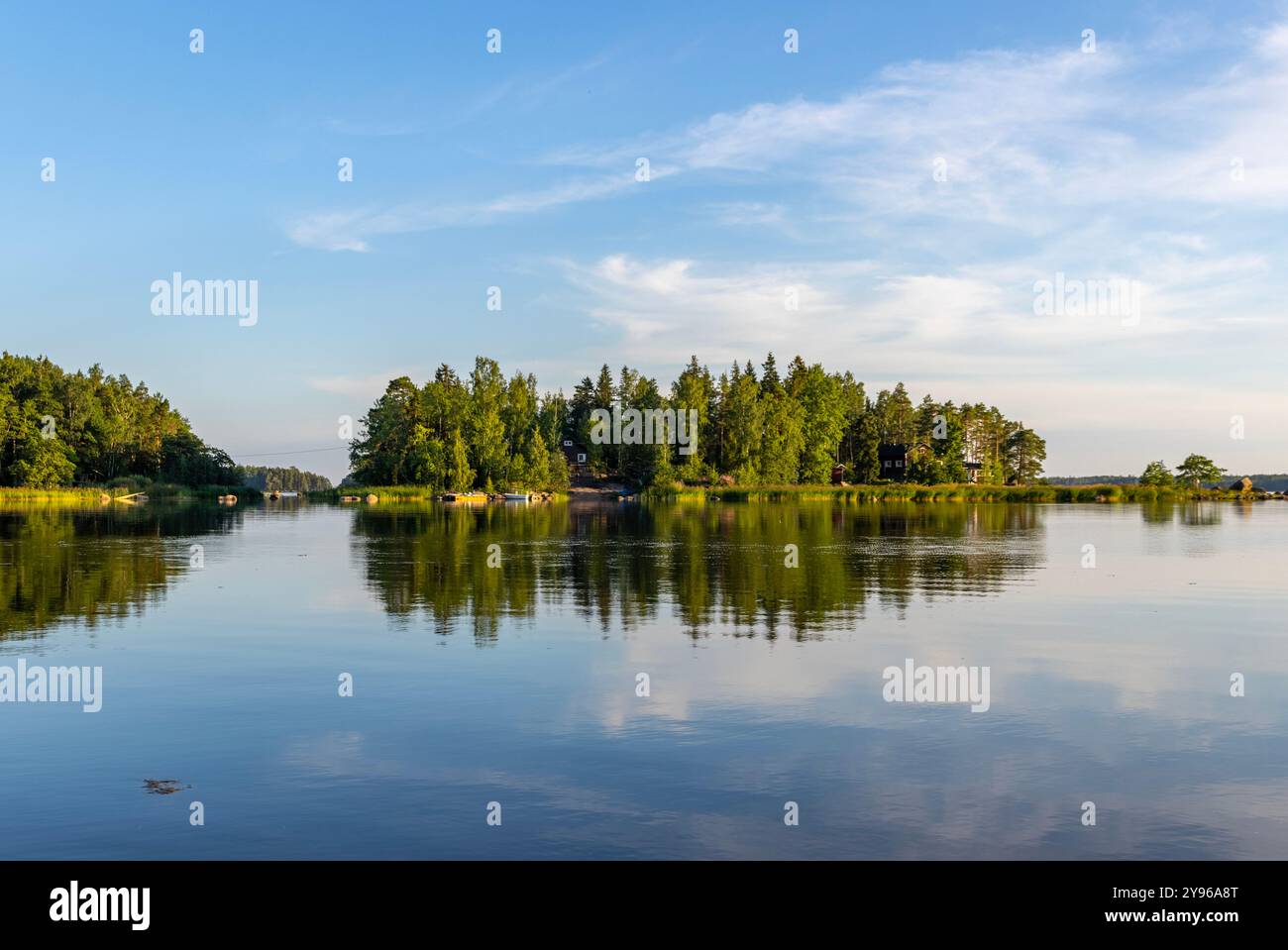 Paysage dans l'archipel finlandais Banque D'Images