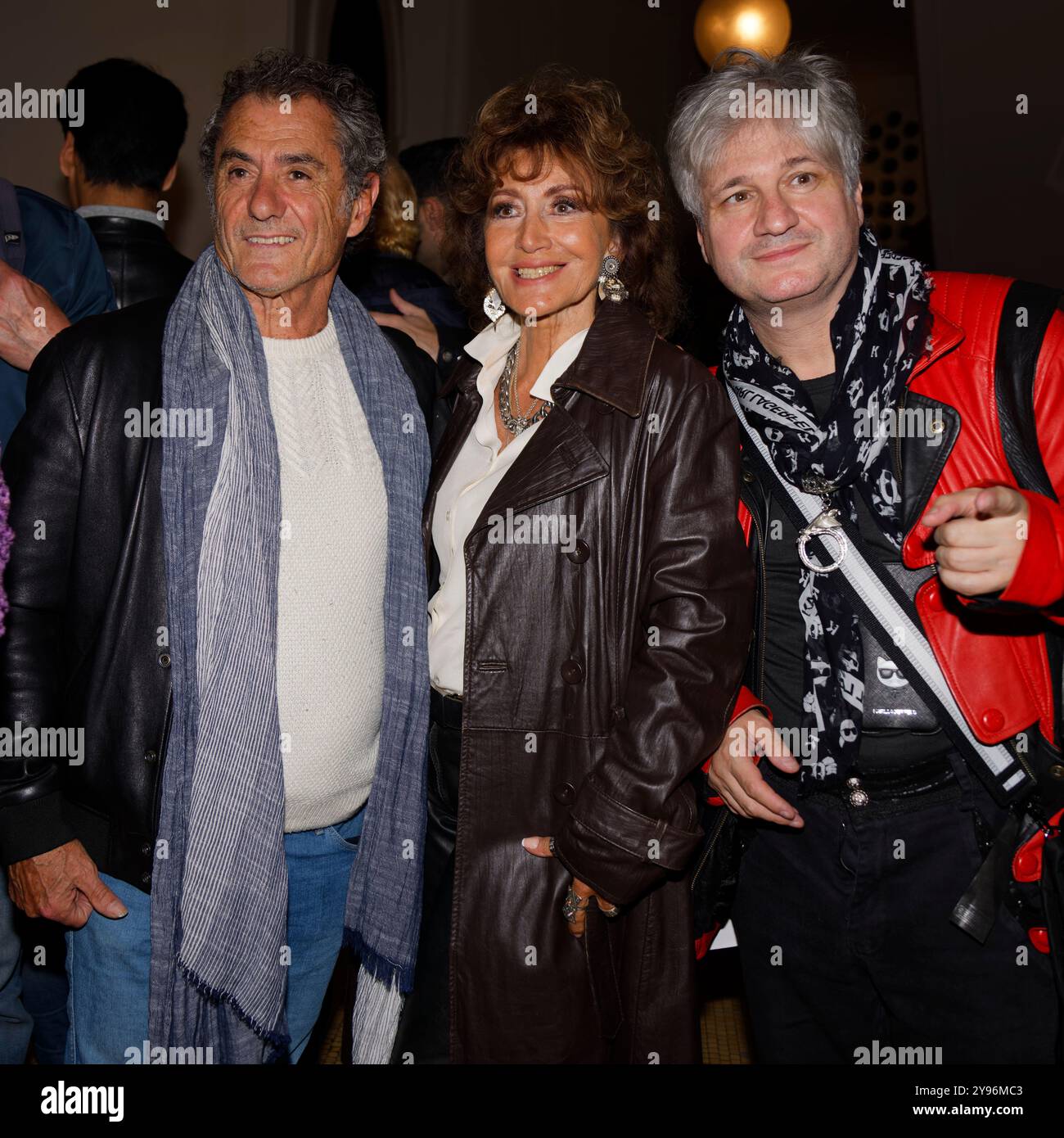 Paris, France. 8 octobre 2024. Betty Fleury de Fremont et ses invités assistent au concert de Stéphanie Sandoz le 8 octobre 2024 au Théâtre de la Tour Eiffel à Paris. Crédit : Bernard Menigault/Alamy Live News Banque D'Images