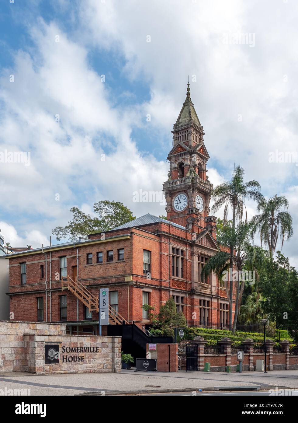 Fondée en 1899, Somerville House est un pensionnat indépendant et une école de jour pour filles, situé à South Brisbane, Queensland, Australie. Banque D'Images