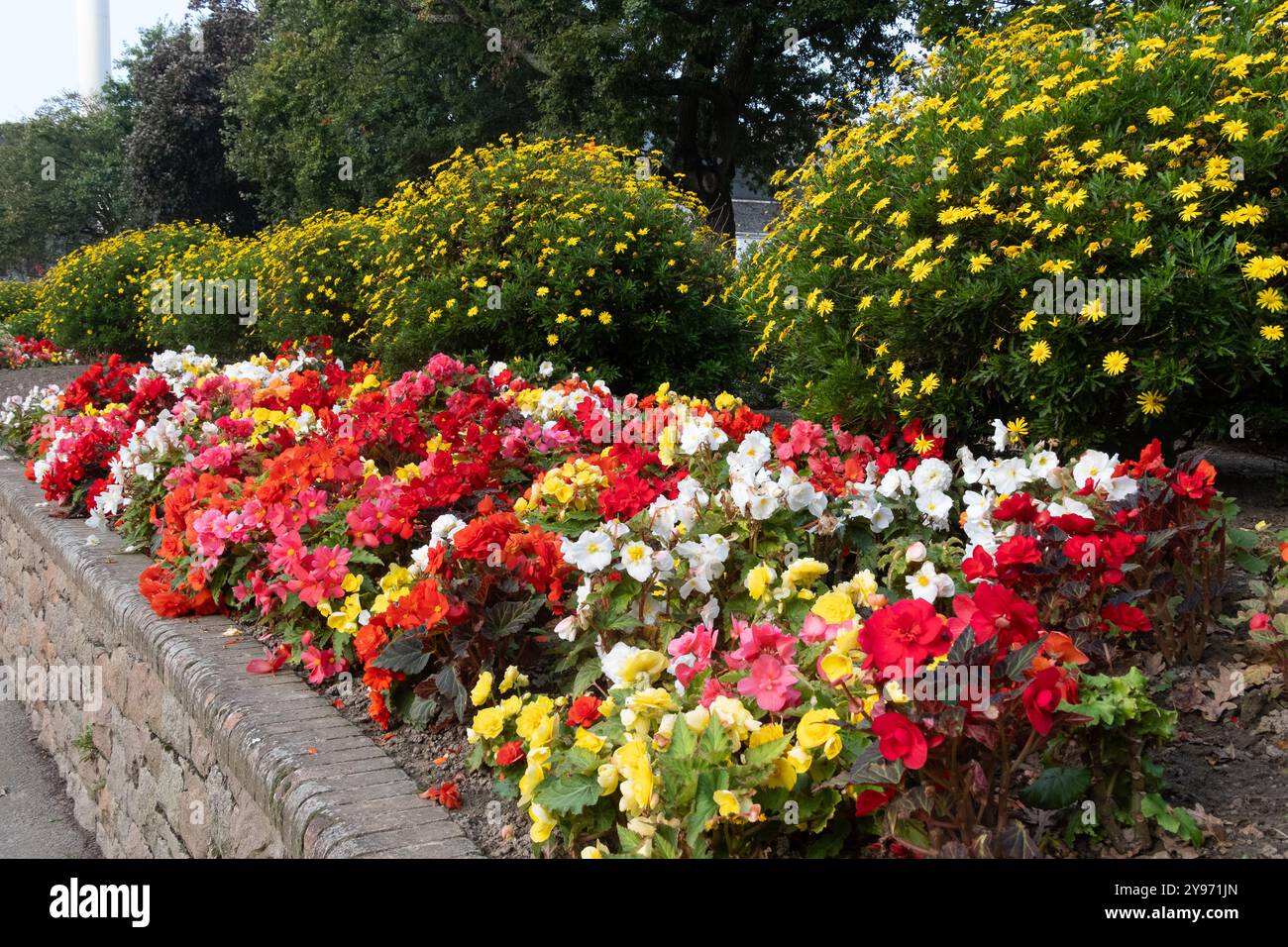 Floral Display, Parade Gardens, composé Helier, Jersey Banque D'Images