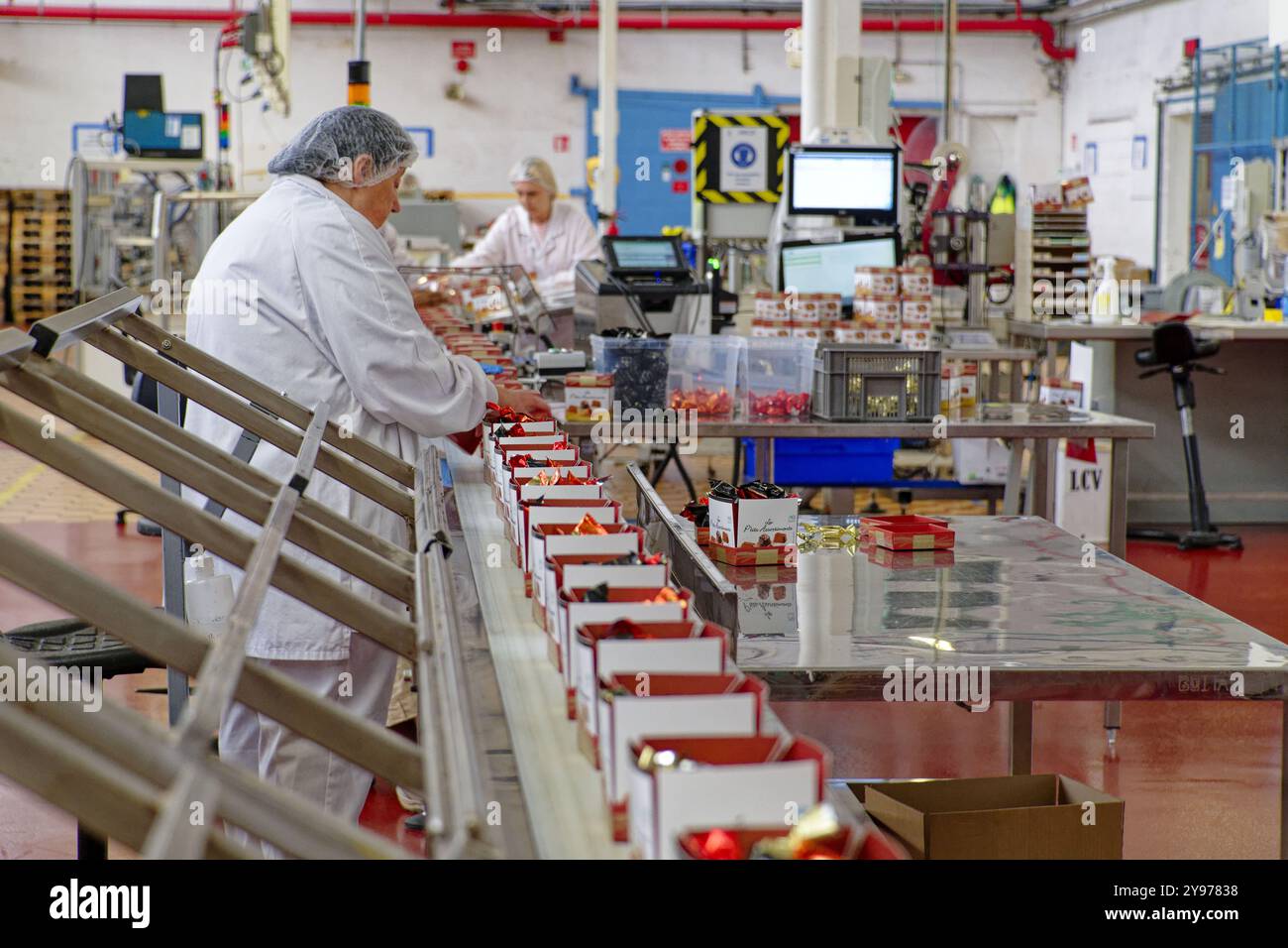 Villeneuve-d'Ascq (centre-est de la France) : chocolaterie Cemoi. CEMO, confiserie, principale unité de production des authentiques Bamsemums (français Banque D'Images