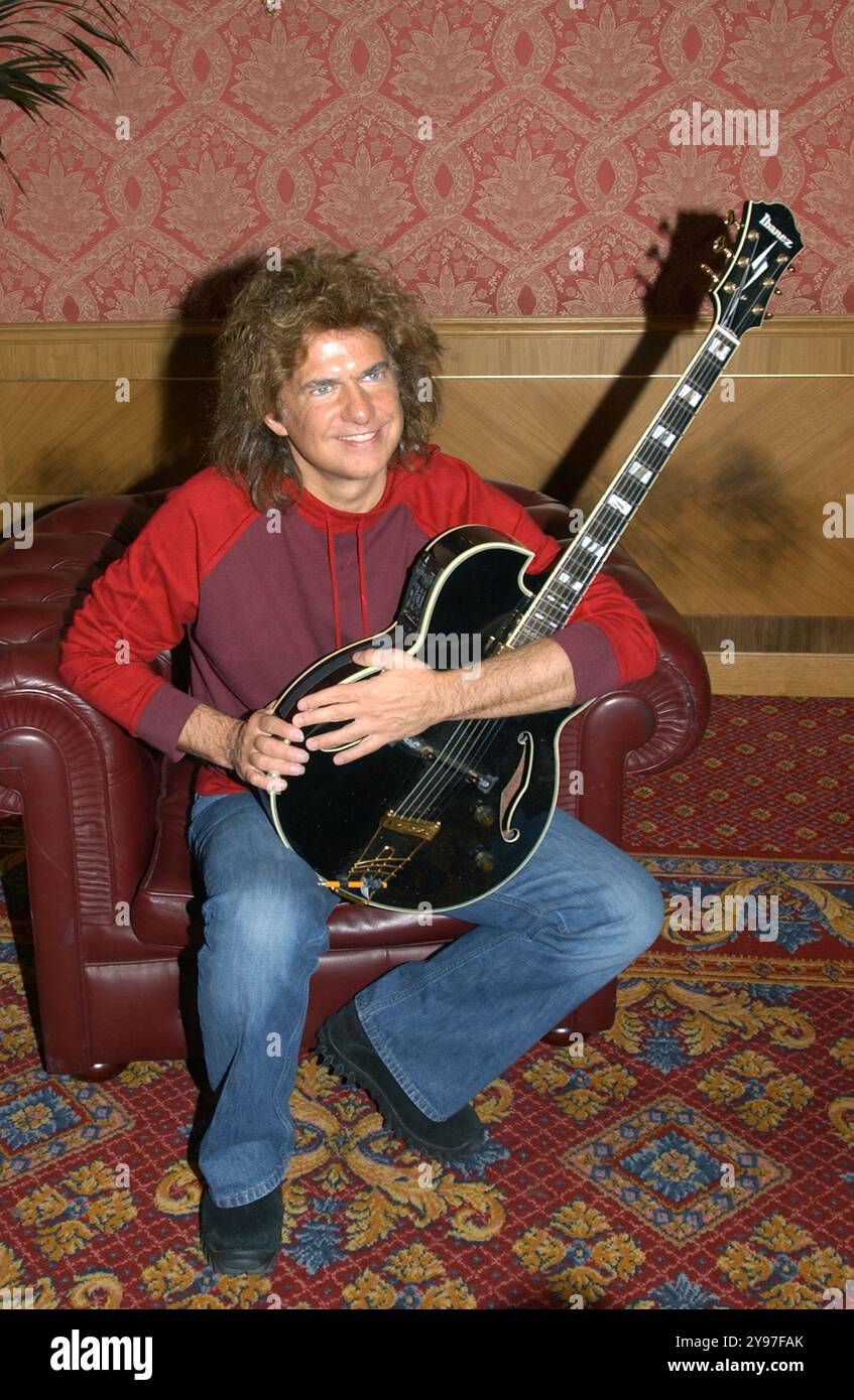Milan Italie 19/01/2005 : Pat Metheny, guitariste américain, photoshoot après la conférence de presse Banque D'Images