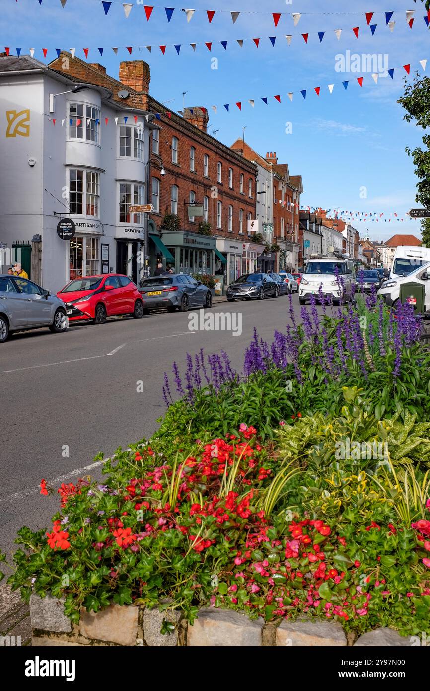 High Street à Marlow , Buckinghamshire , Angleterre , Royaume-Uni : crédit Simon Dack Banque D'Images