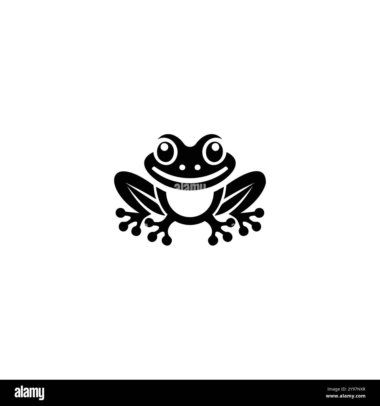 Logo grenouille. Concept de logo Frog créatif et unique. logos animaux animaux marque de grenouille. Illustration de Vecteur