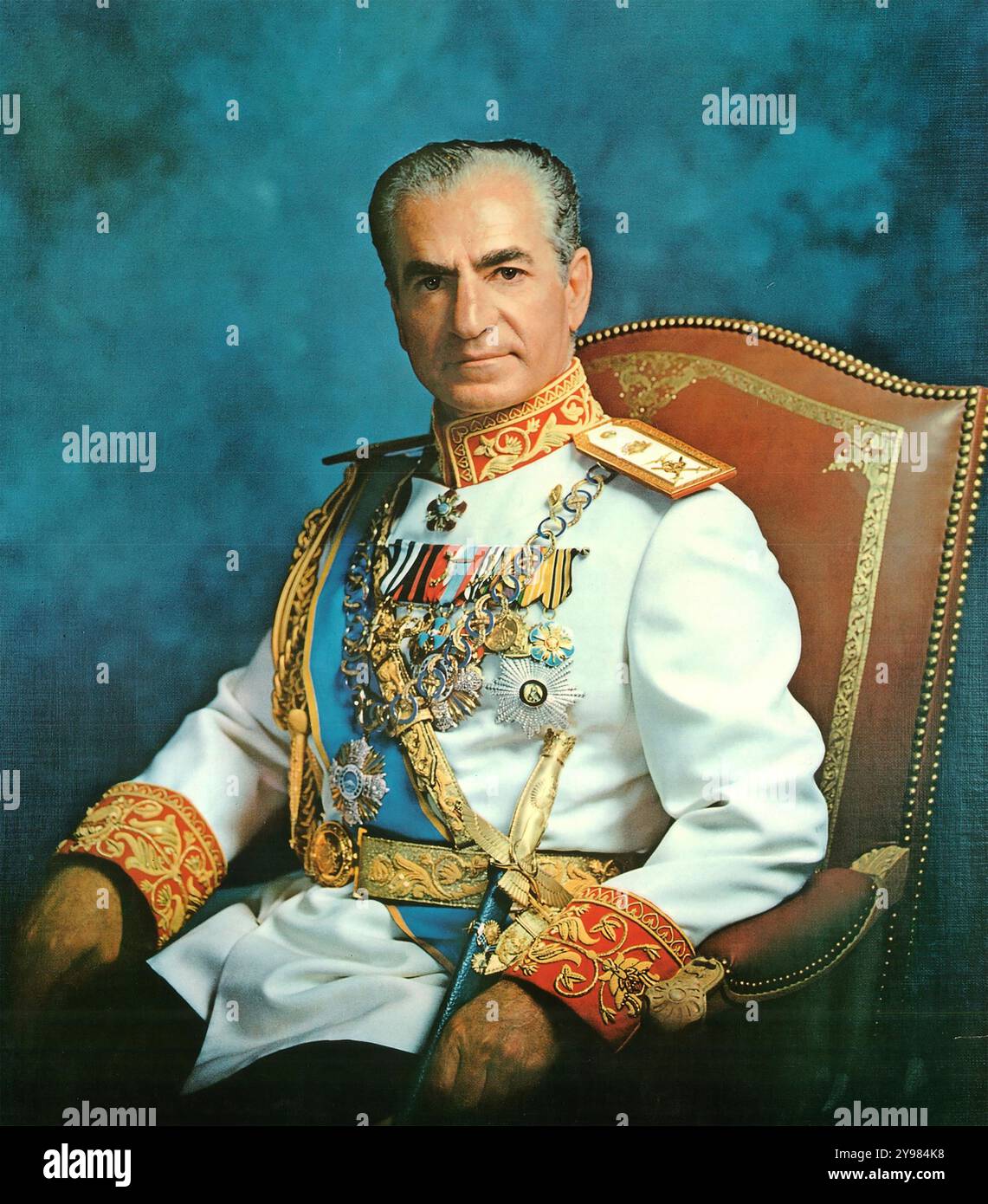 SHAH MOHAMMAD REZA PAHLAVI d'Iran en 1973 Banque D'Images