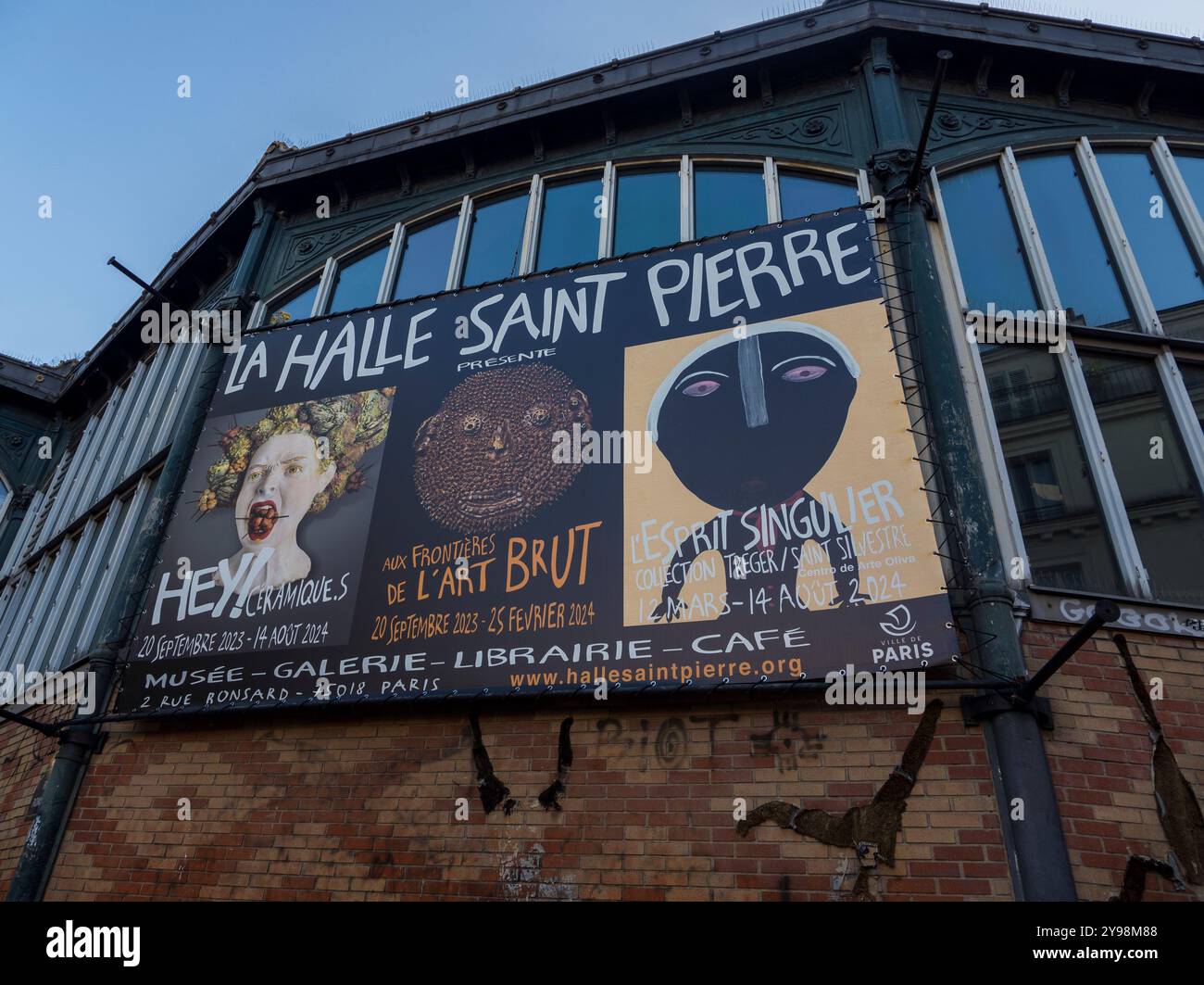 Halle Saint-Pierre, The Outsider Art Museum, Musée d'Art brut & Art singulier, Montmartre, Paris, France, Europe, UE. Banque D'Images