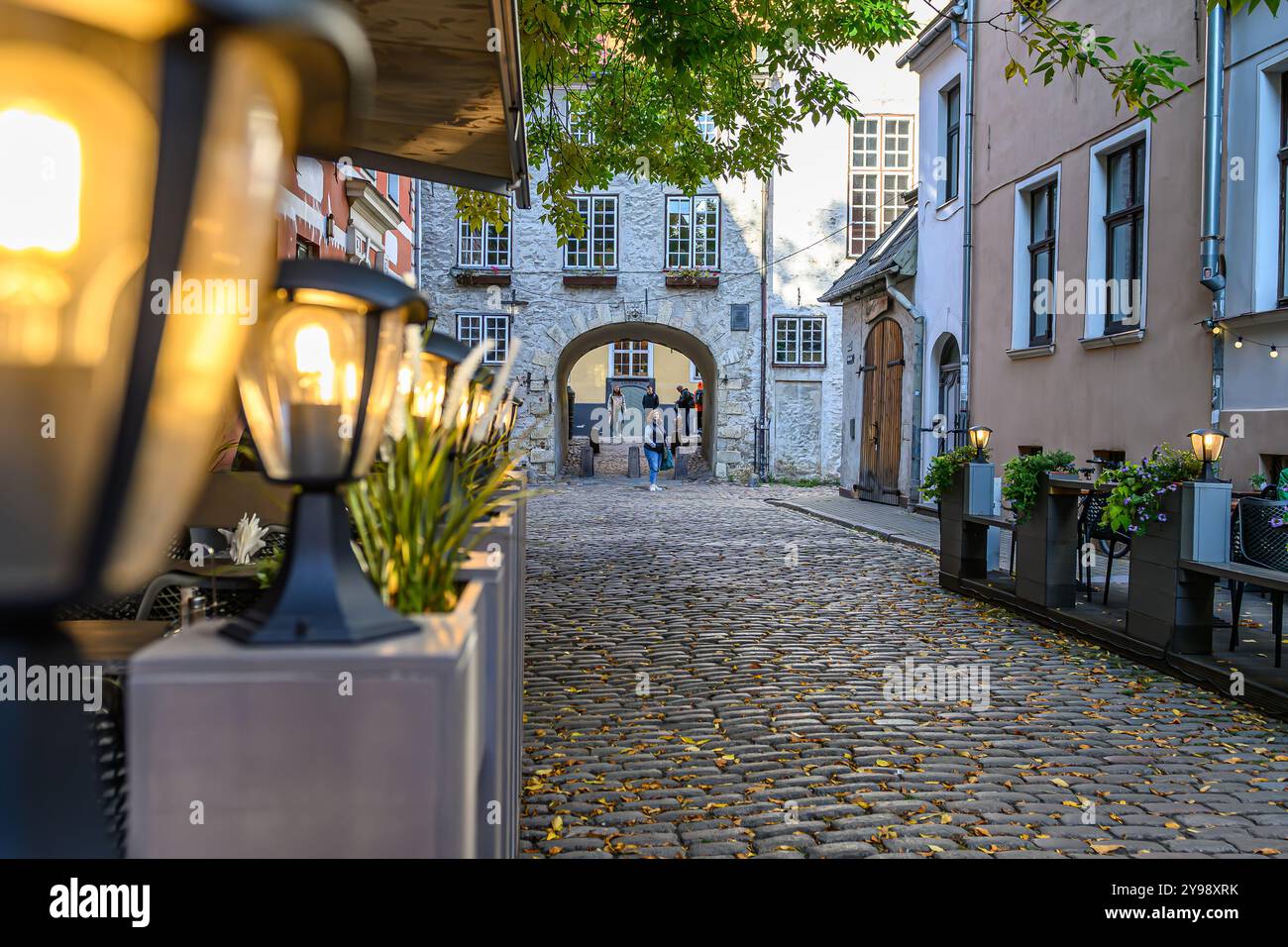 La porte suédoise-Zviedru vārti, Riga Banque D'Images