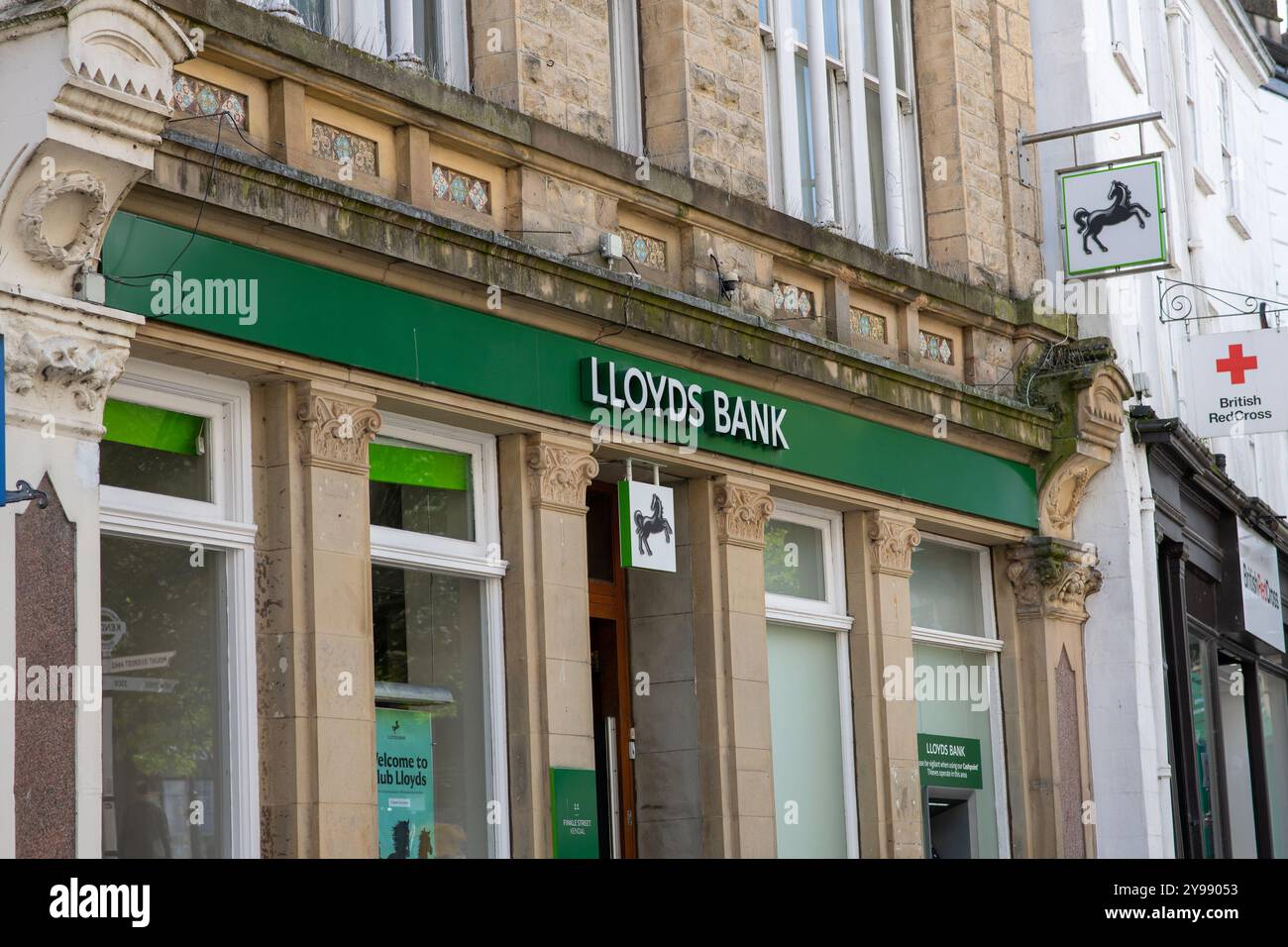 Bâtiment Lloyds Bank, Kendal, Cumbria, Royaume-Uni Banque D'Images