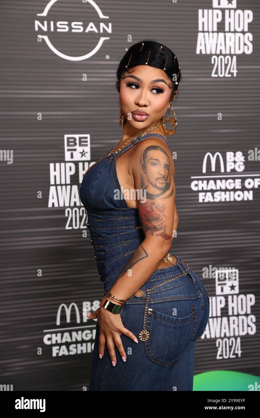 Ari Fletcher aux arrivées pour les BET Hip Hop Awards 2024, Drai s Nightclub & Beachclub, Las Vegas, NV, 8 octobre 2024. Photo par : Collection JA/Everett Banque D'Images