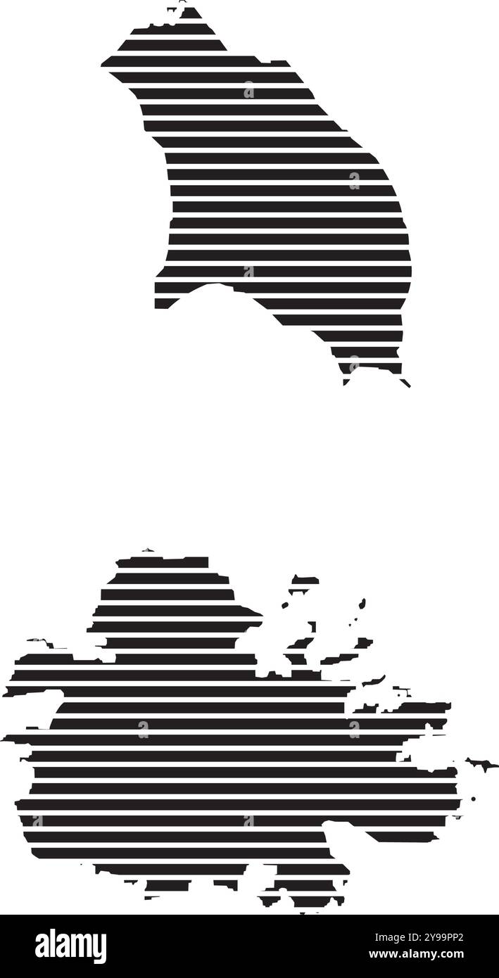 Antigua-et-Burbuda carte icône élément Design Illustration de Vecteur