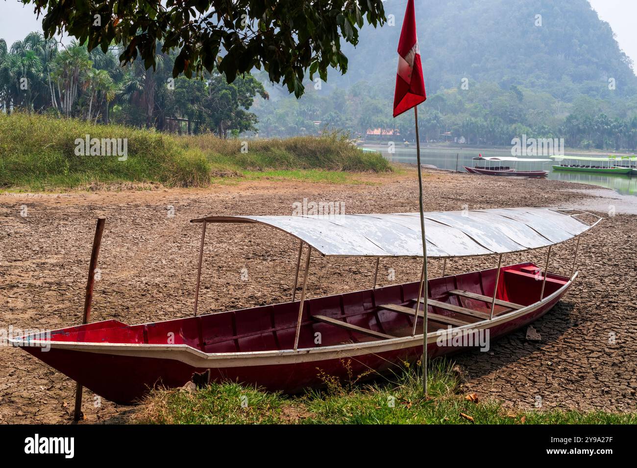 Dry Laguna de Los Milagros à Tingo Maria, Huánuco, Pérou, Amazonie péruvienne. Banque D'Images