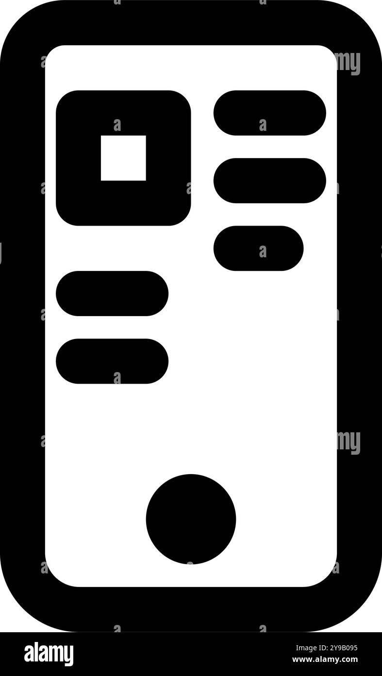 Vecteur d'icône de page d'achat. Symbole noir plat. Le pictogramme est isolé sur un fond blanc. Conçu pour les interfaces Web et logicielles. Illustration de Vecteur