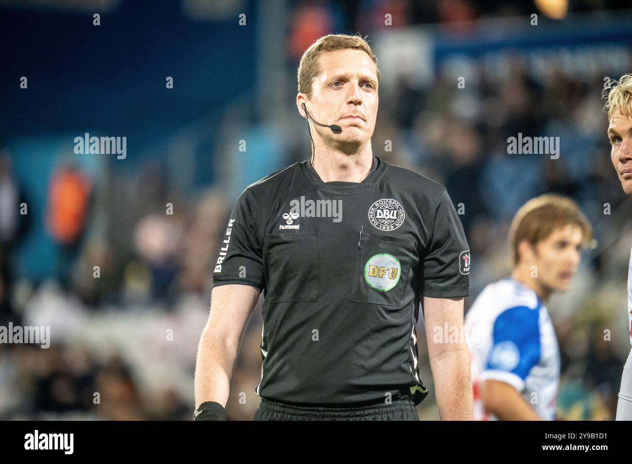 Odense, Danemark. 04 octobre 2024. L'arbitre Jacob Rasmussen vu lors du match NordicBet Liga entre Odense BK et HB Koge au parc d'énergie naturel à Odense. Banque D'Images