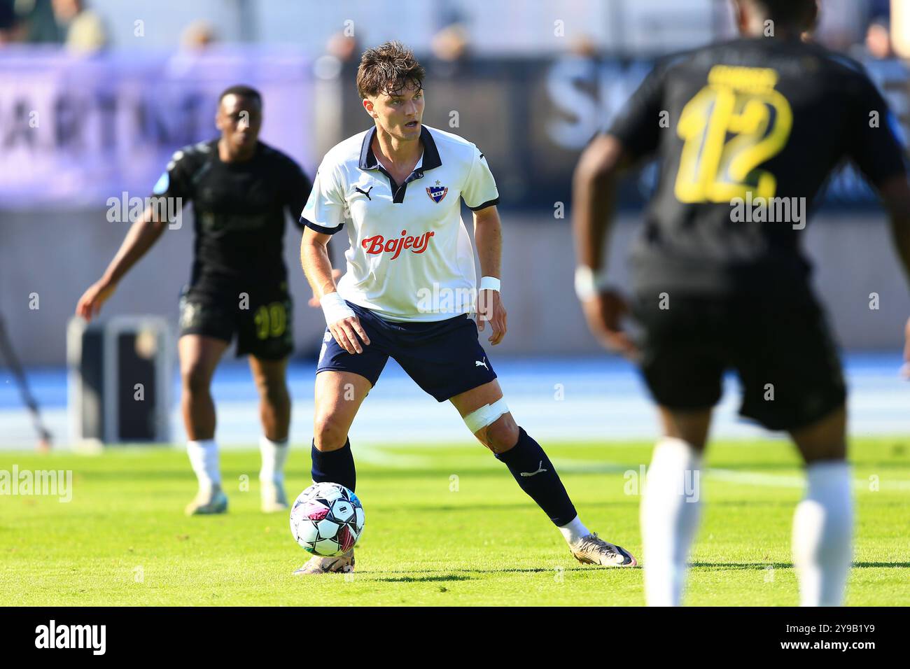 Copenhague, Danemark. 21 septembre 2024. Niels Morberg (6) du B.93 vu lors du match NordicBet Liga entre B.93 et AC Horsens au stade Osterbro à Copenhague. Banque D'Images