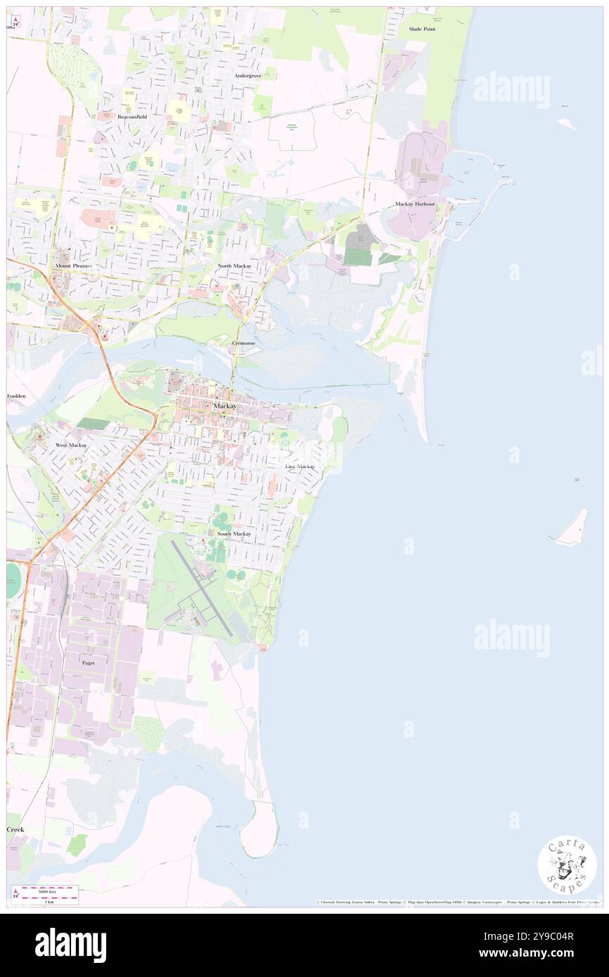 Town Beach, Mackay, au, Australie, Queensland, s 21 8' 59'', N 149 11' 59'', carte, Cartascapes carte publiée en 2024. Explorez Cartascapes, une carte qui révèle la diversité des paysages, des cultures et des écosystèmes de la Terre. Voyage à travers le temps et l'espace, découvrir l'interconnexion du passé, du présent et de l'avenir de notre planète. Banque D'Images