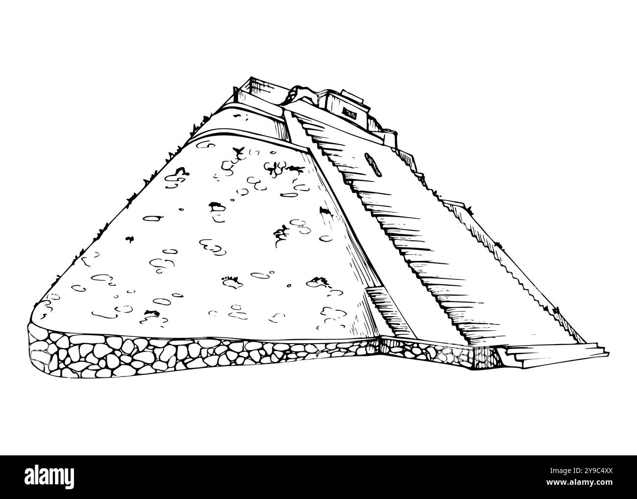 Monument antique égyptien aztèque Mésoamérique, site du patrimoine des ruines pyramidales, archéologie touristique. Objet unique isolé. Vecteur d'encre dessiné à la main Illustration de Vecteur Monument antique égyptien aztèque Mésoamérique, site du patrimoine des ruines pyramidales, archéologie touristique. Objet unique isolé. Vecteur d'encre dessiné à la main Illustration de Vecteur