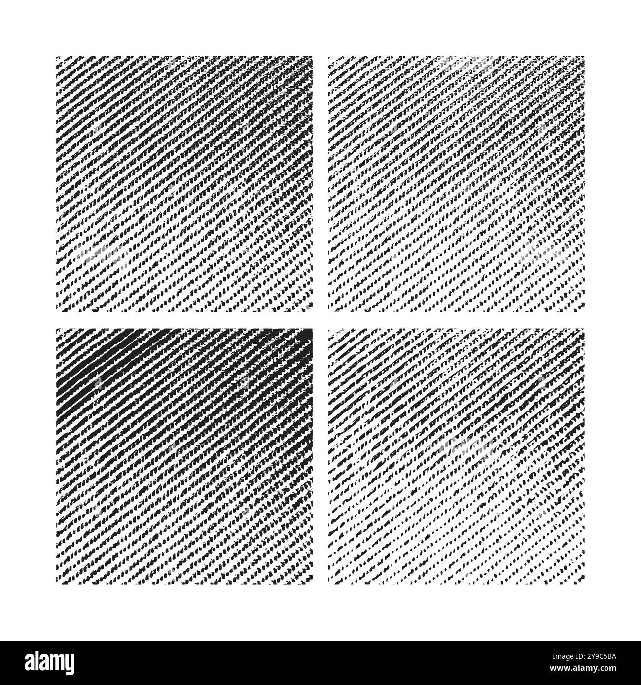 Une collection de textures demi-teintes délavées. Extérieur abrasif et texture de superposition endommagée d'une illustration vectorielle. une toile de fond grunge Illustration de Vecteur