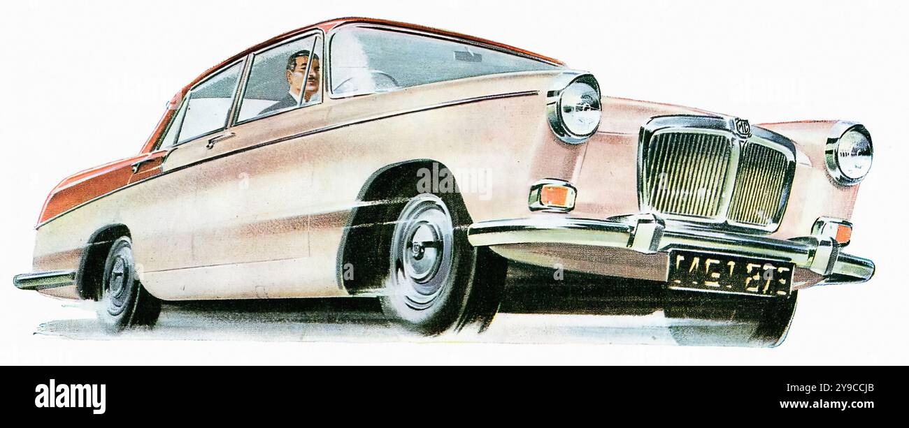 MG Magnette Mk. III (1959-61) - publicité de voitures de presse vintage Banque D'Images