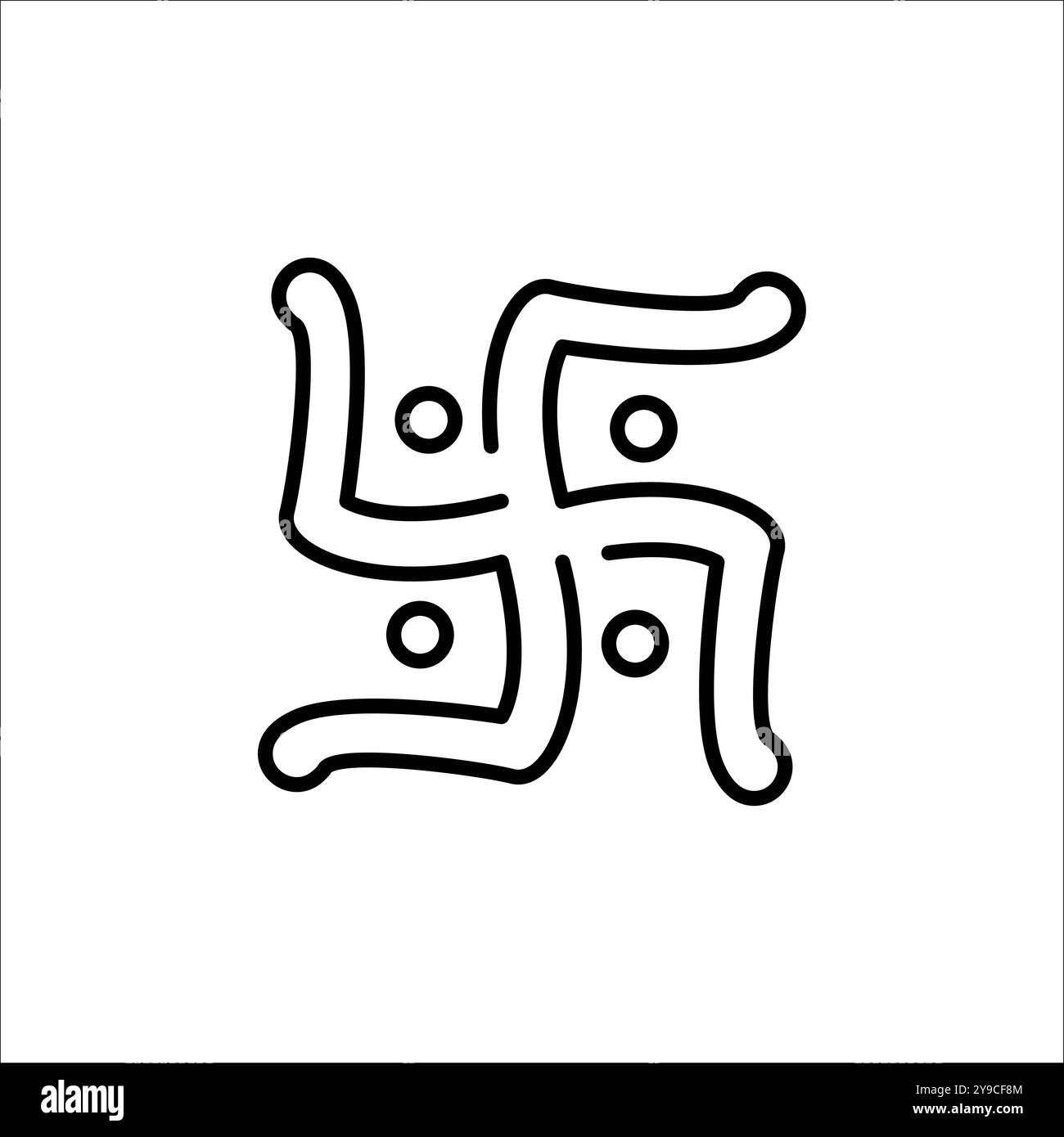 Ancien symbole de la croix gammée Banque d'images noir et blanc - Alamy