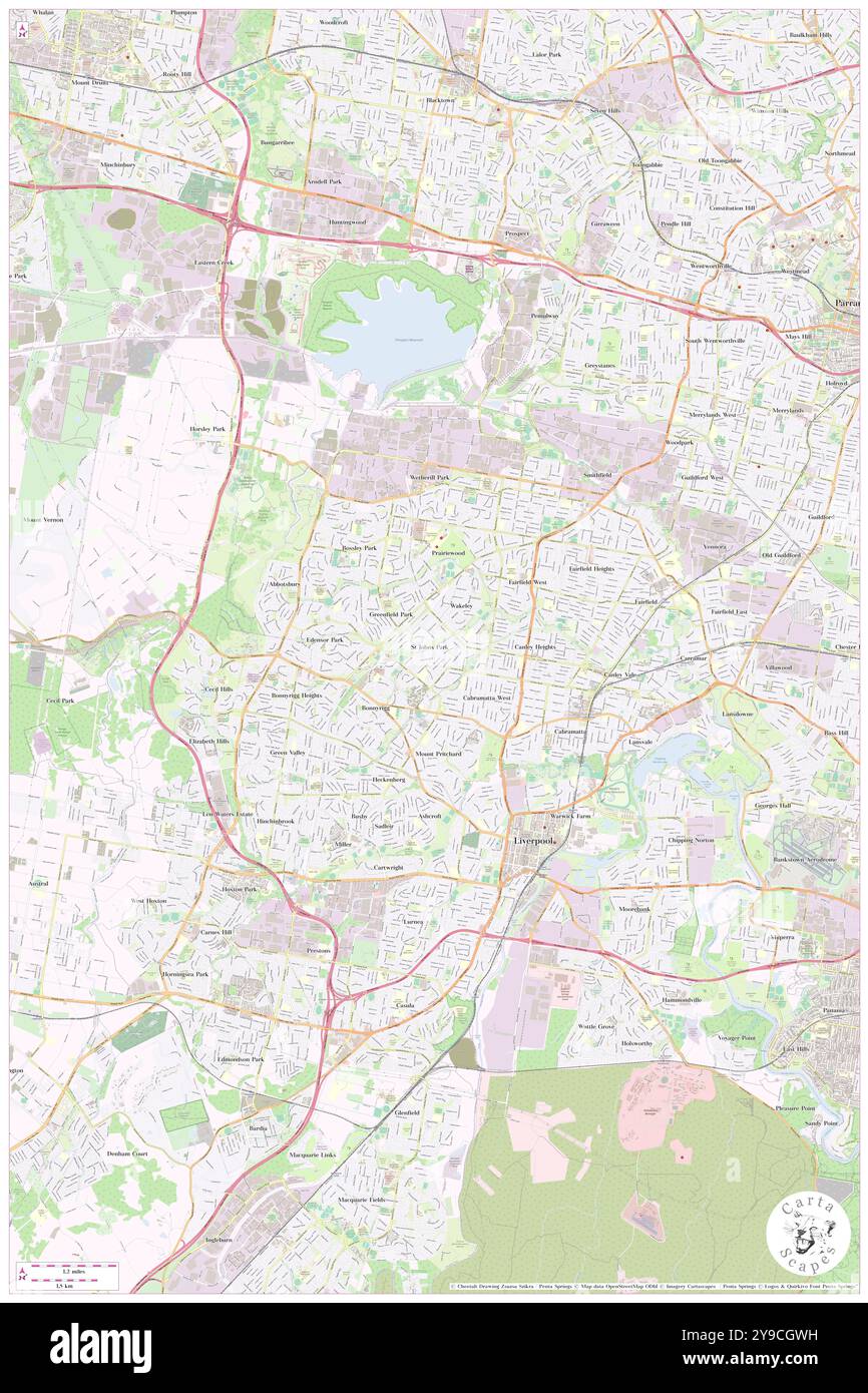 St Johns Park, , au, Australie, Nouvelle-Galles du Sud, s 33 52' 54'', N 150 53' 4'', carte, Cartascapes carte publiée en 2024. Explorez Cartascapes, une carte qui révèle la diversité des paysages, des cultures et des écosystèmes de la Terre. Voyage à travers le temps et l'espace, découvrir l'interconnexion du passé, du présent et de l'avenir de notre planète. Banque D'Images