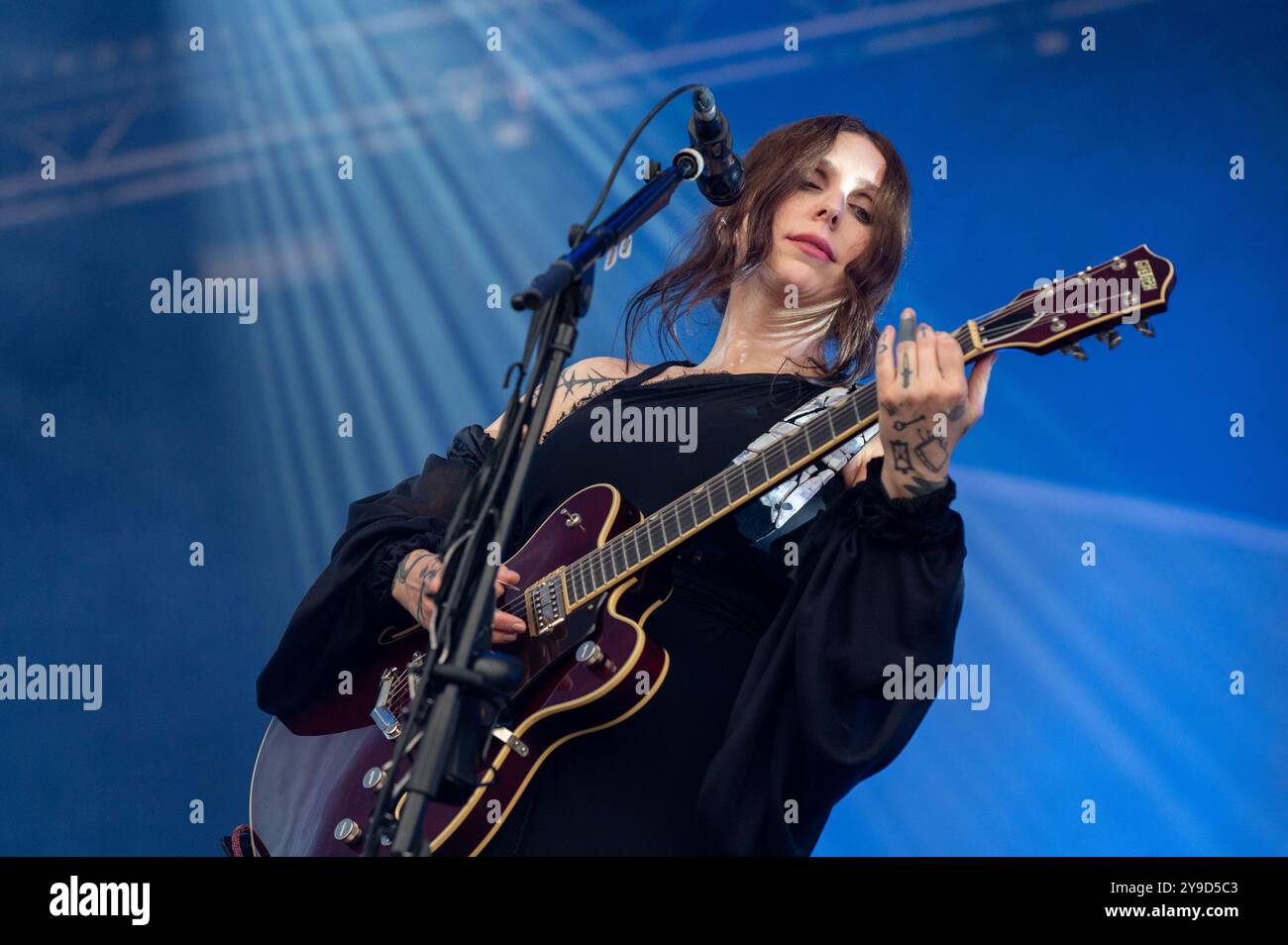29 juin 2024 : Chelsea Wolfe se produit au festival Hellfest Open Air à Clisson Banque D'Images