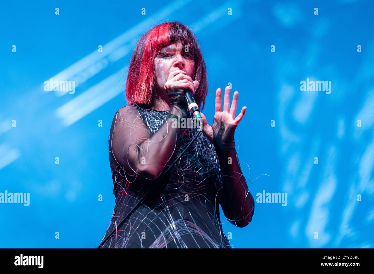 29 juin 2024 : Julie Christmas se produit au festival Hellfest Open Air à Clisson Banque D'Images