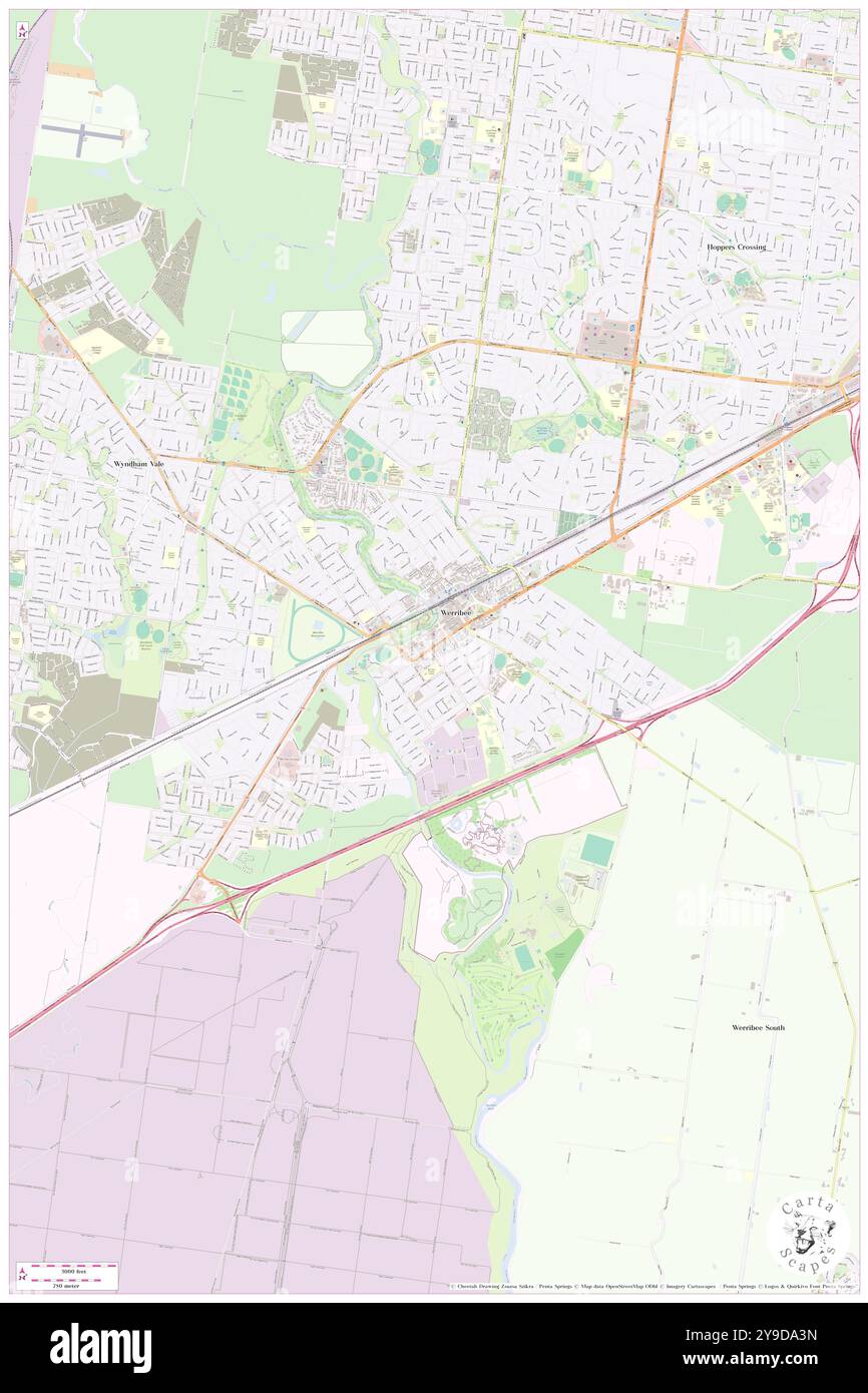 Quest Werribee, Wyndham, au, Australie, Victoria, s 37 54' 16'', N 144 39' 32'', carte, Cartascapes carte publiée en 2024. Explorez Cartascapes, une carte qui révèle la diversité des paysages, des cultures et des écosystèmes de la Terre. Voyage à travers le temps et l'espace, découvrir l'interconnexion du passé, du présent et de l'avenir de notre planète. Banque D'Images