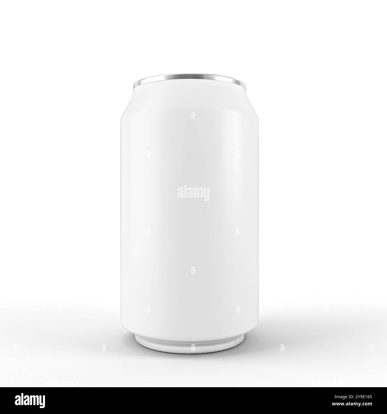 L'aluminium peut se tenir debout sur fond blanc attendant personnalisé votre conception Banque D'Images
