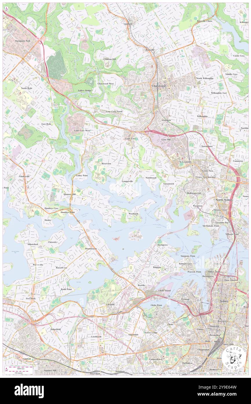 Northwood Wharf, Lane Cove, au, Australie, Nouvelle-Galles du Sud, s 33 49' 54'', N 151 10' 4'', carte, Cartascapes carte publiée en 2024. Explorez Cartascapes, une carte qui révèle la diversité des paysages, des cultures et des écosystèmes de la Terre. Voyage à travers le temps et l'espace, découvrir l'interconnexion du passé, du présent et de l'avenir de notre planète. Banque D'Images