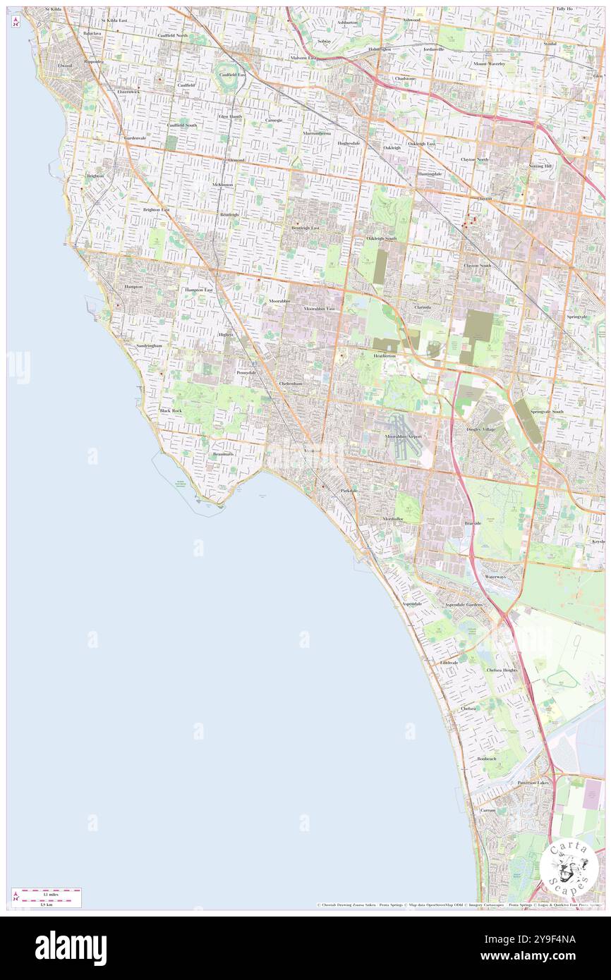 Mentone, Kingston, au, Australie, Victoria, s 37 58' 59'', N 145 4' 0'', carte, Cartascapes carte publiée en 2024. Explorez Cartascapes, une carte qui révèle la diversité des paysages, des cultures et des écosystèmes de la Terre. Voyage à travers le temps et l'espace, découvrir l'interconnexion du passé, du présent et de l'avenir de notre planète. Banque D'Images