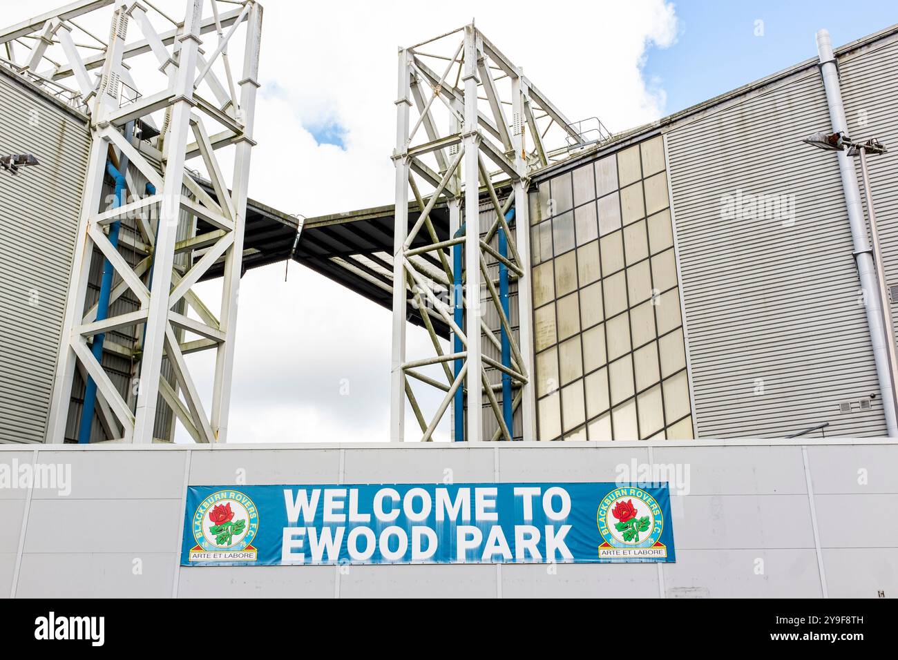 Ewood Park, Blackburn, Lancashire, Royaume-Uni. Domicile de l'un des membres fondateurs de la ligue de football Blackburn Rovers Football Club Banque D'Images
