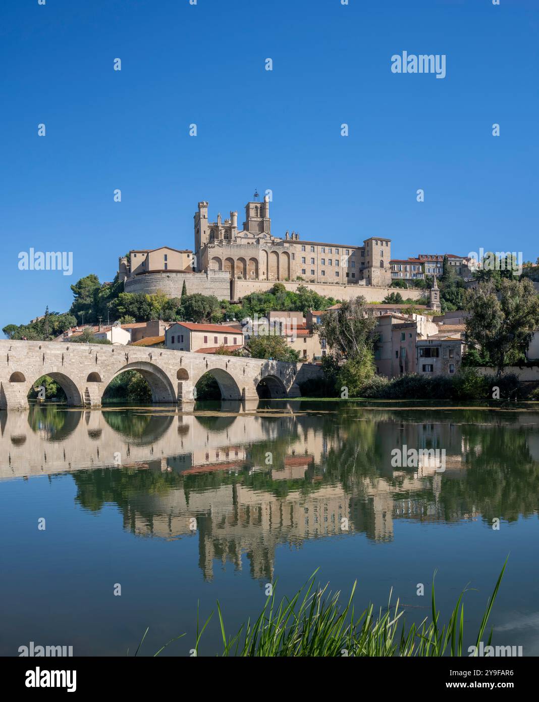 Cathédrale de Béziers, département de l'Hérault, région Occitanie, France. Banque D'Images